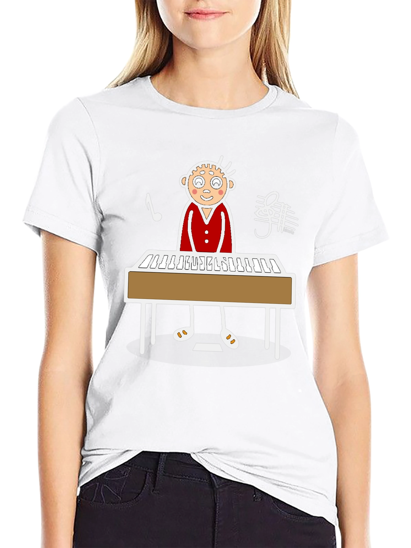 Musical Keyboard Player Graphic Tee