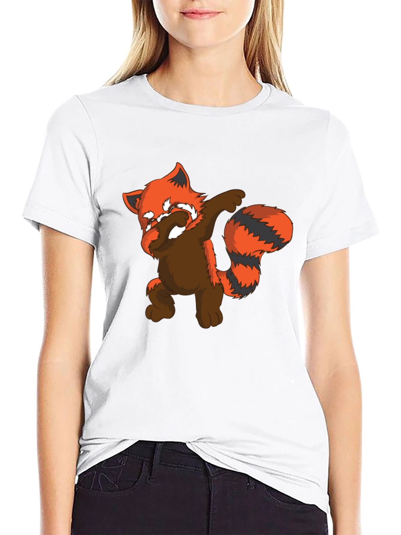 Dabbing Red Panda Graphic T-Shirt - Unisex