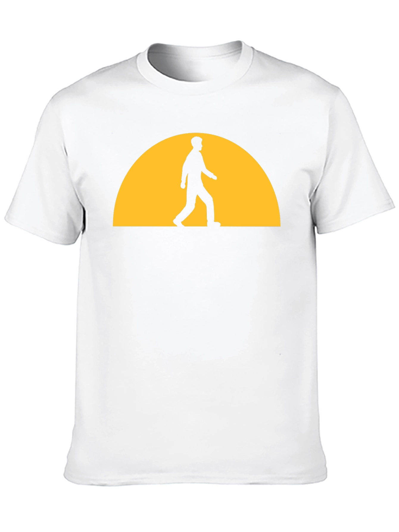 Sunset Walker Graphic Tee - Black Casual T-Shirt