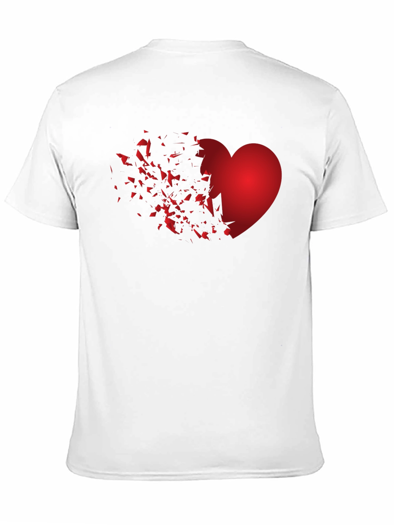 Shattered Heart Graphic Black T-Shirt