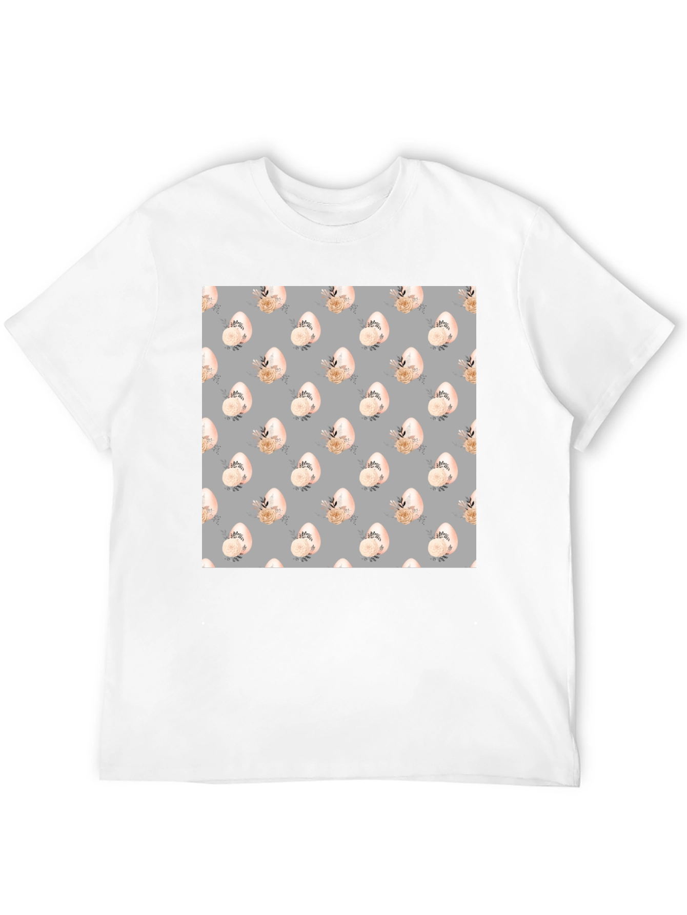 Floral Easter Egg Pattern T-Shirt