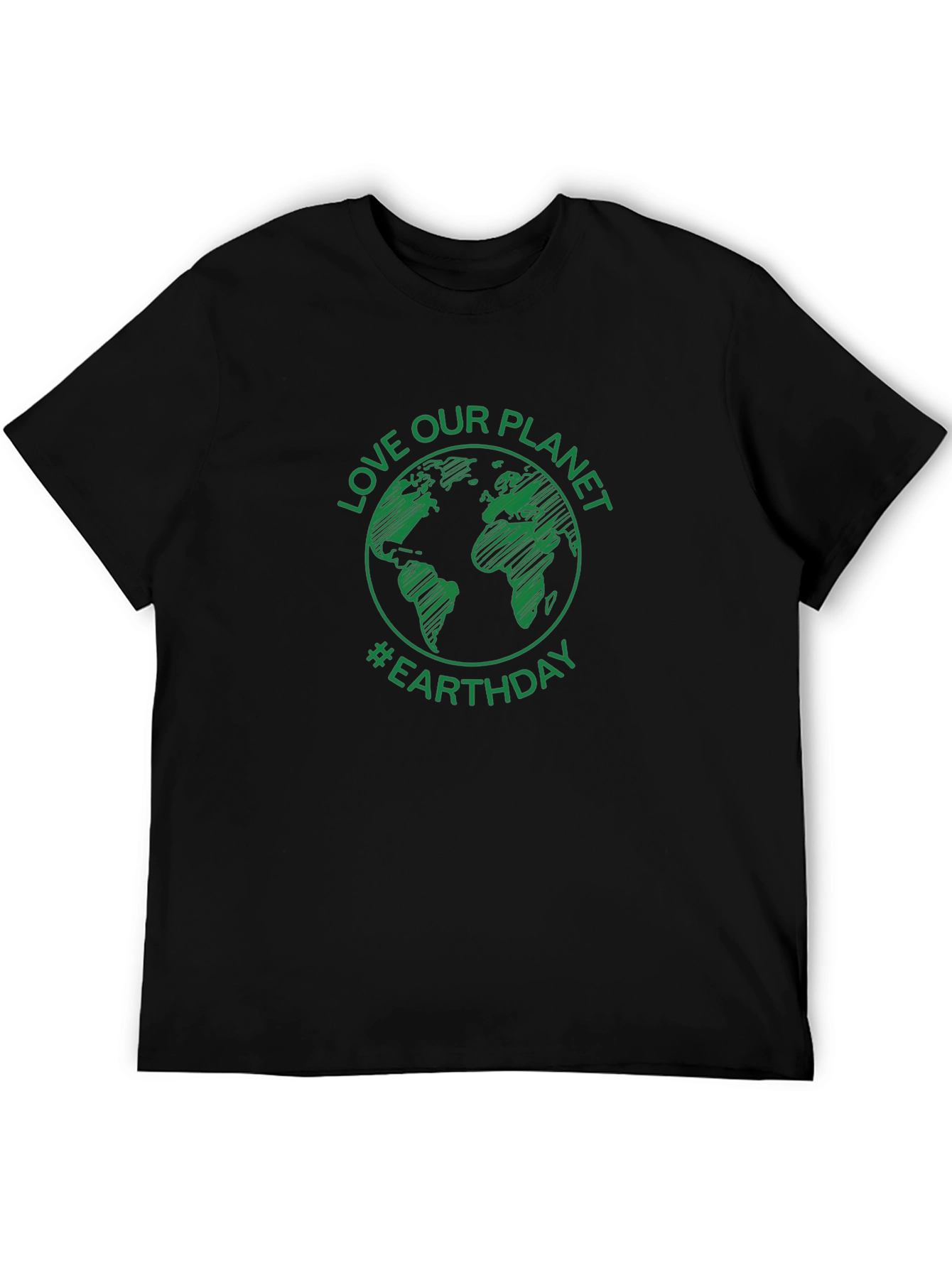 Love Our Planet Earth Day T-Shirt - Green Graphic