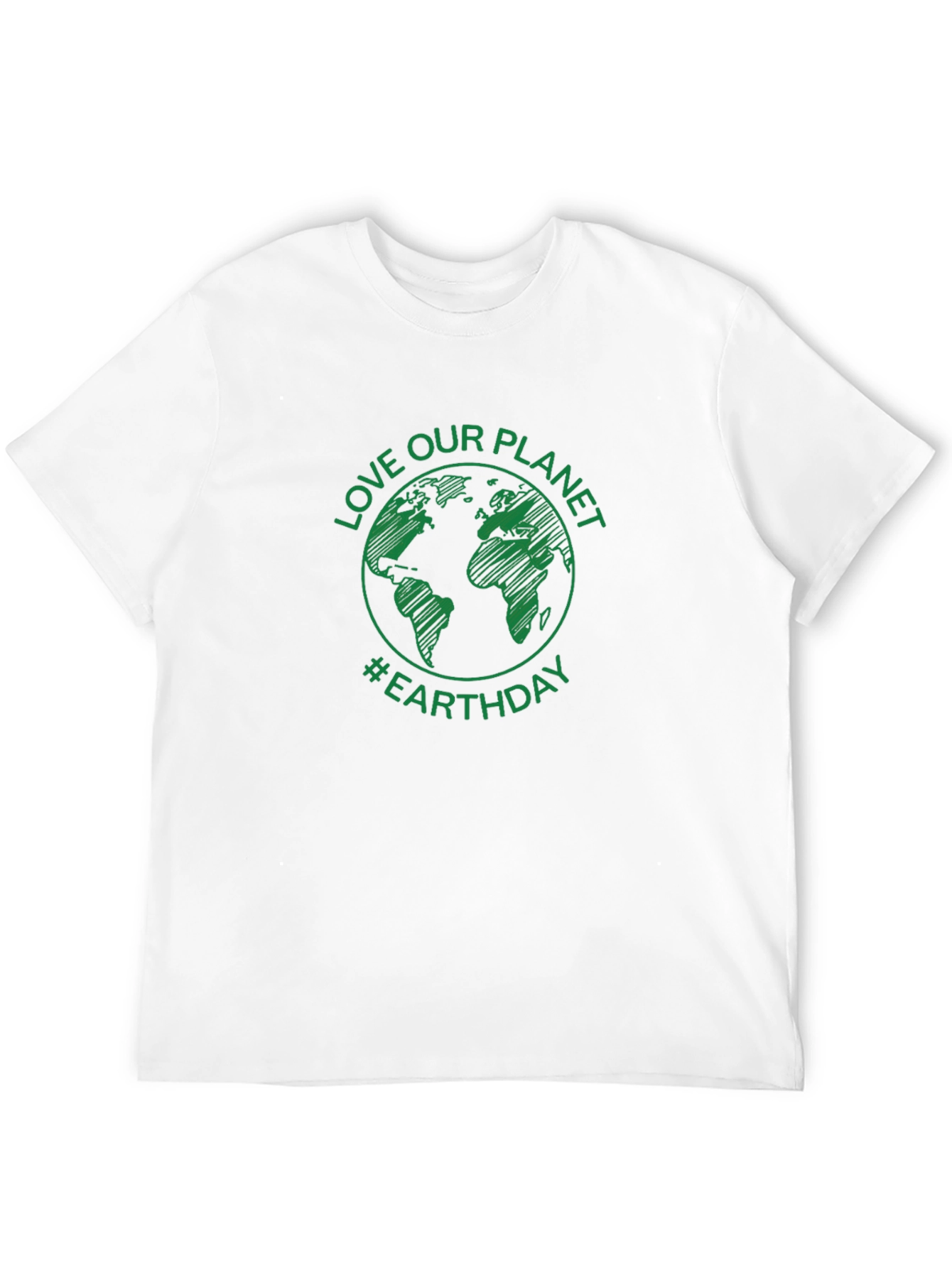 Love Our Planet Earth Day T-Shirt - Green Graphic