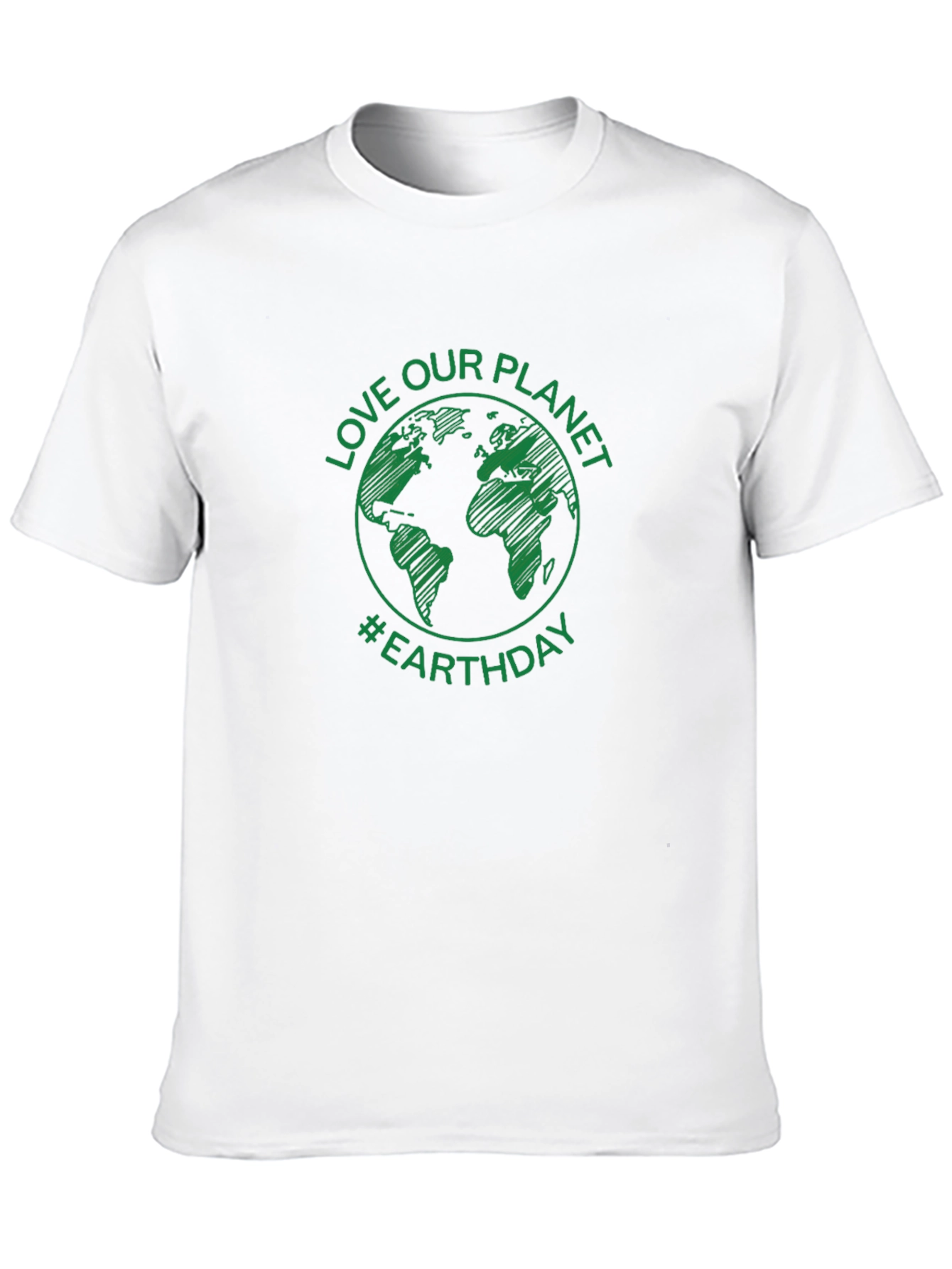 Love Our Planet Earth Day T-Shirt - Green Graphic
