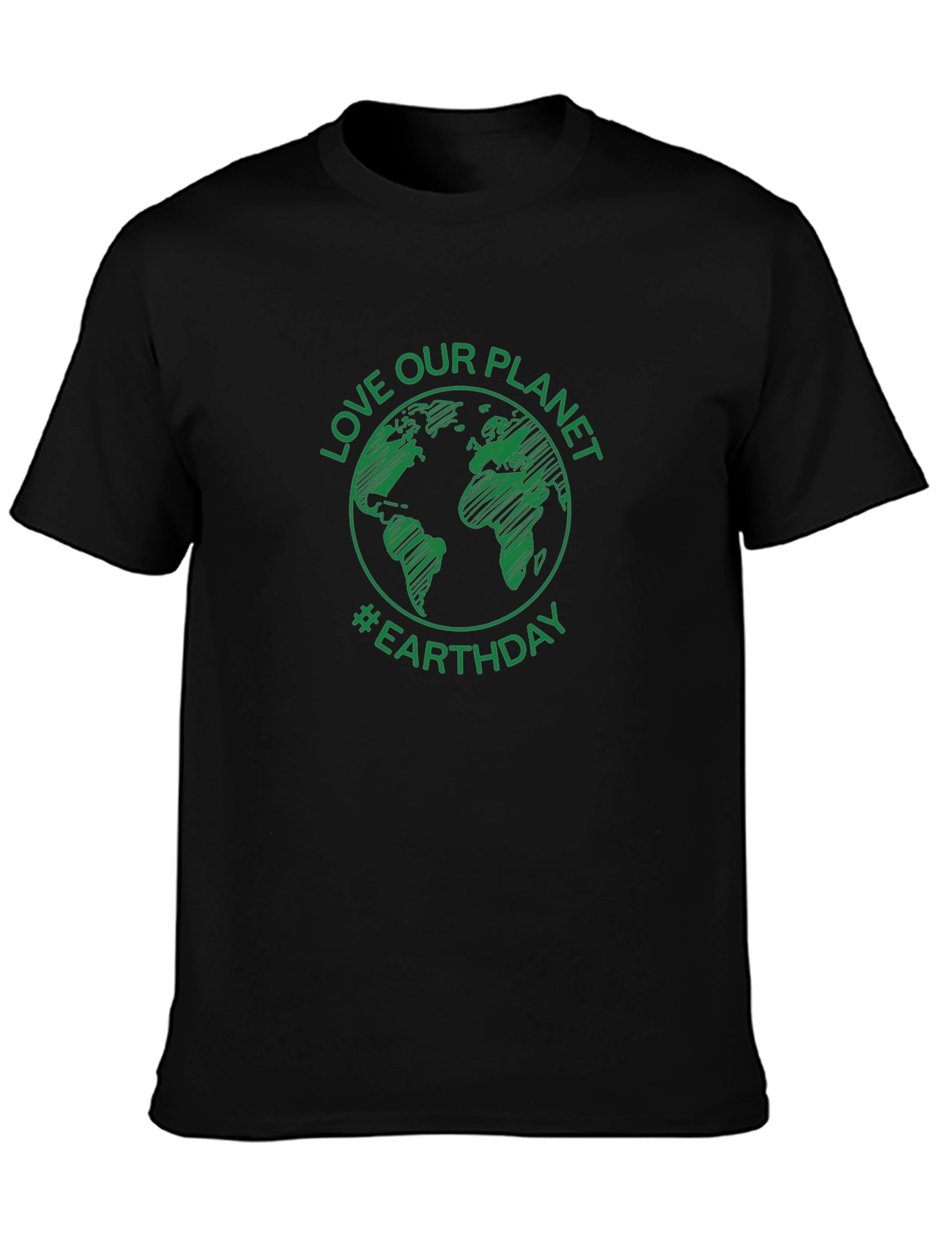 Love Our Planet Earth Day T-Shirt - Green Graphic