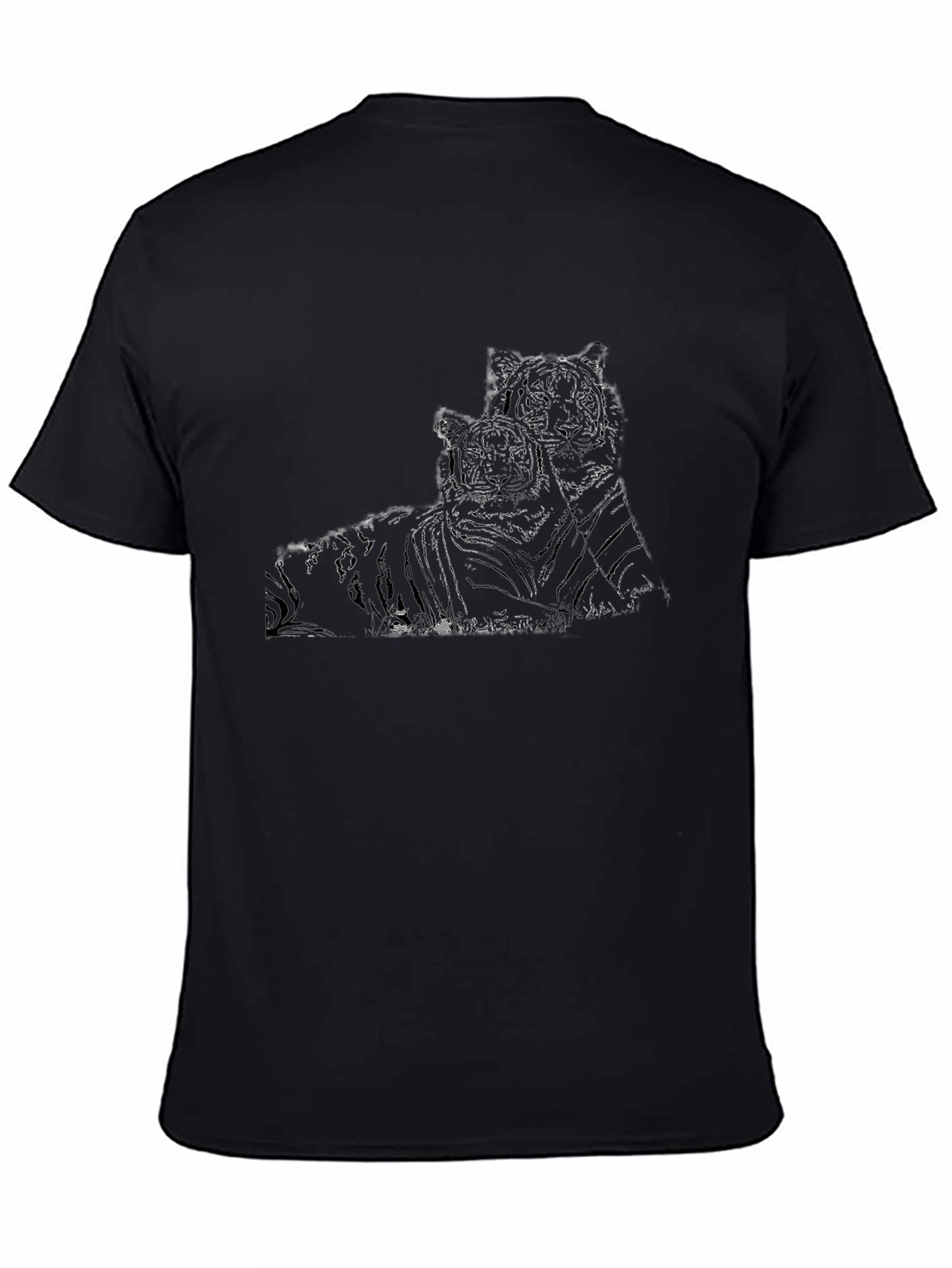 Tigers Graphic Black T-Shirt