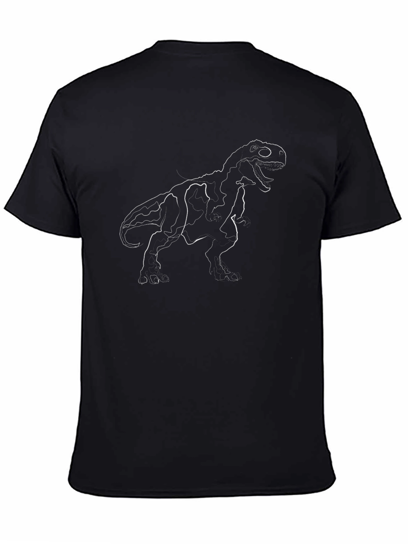 Dino Outline Tee - Black T-Shirt
