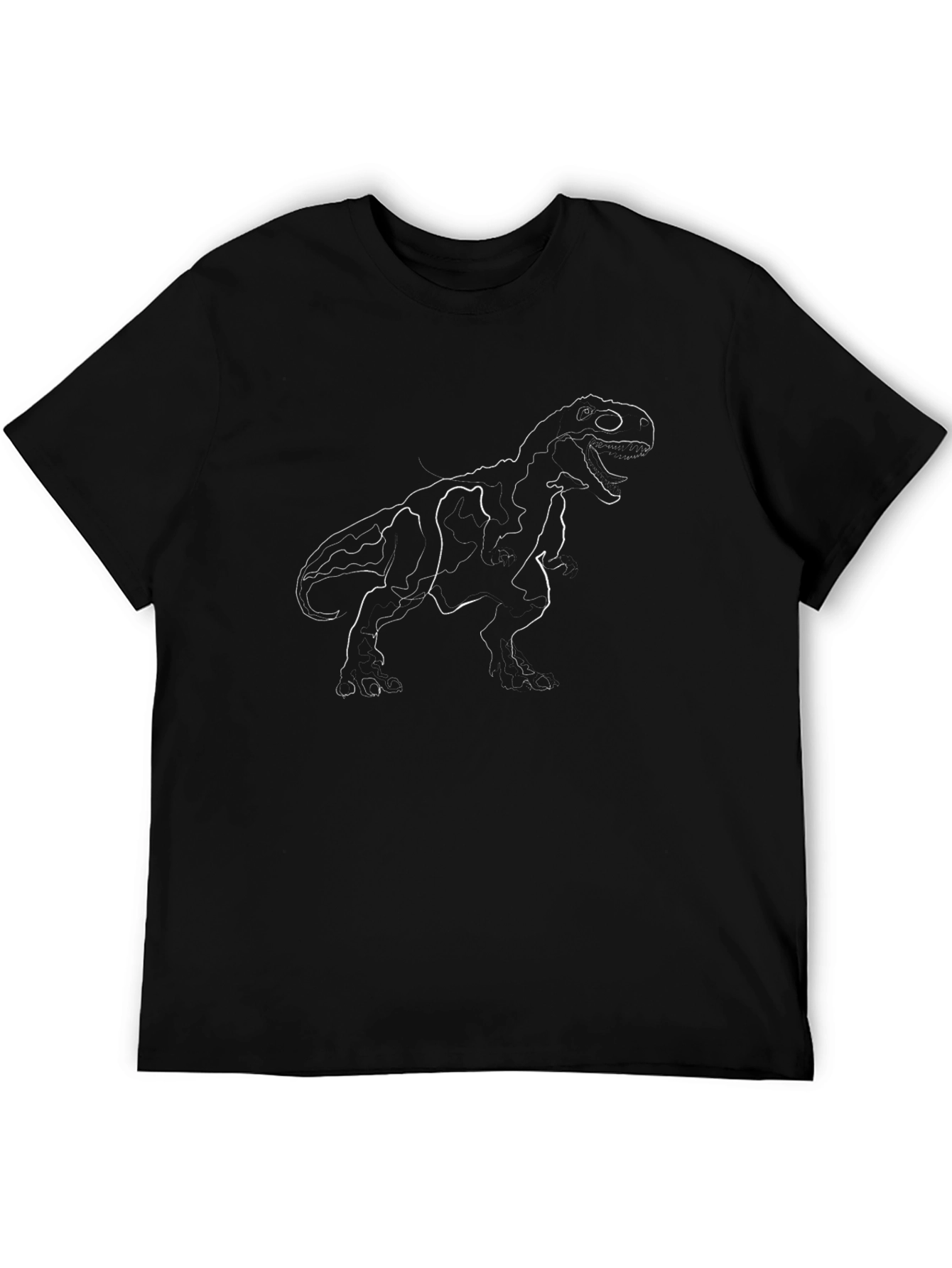 Dino Outline Tee - Black T-Shirt