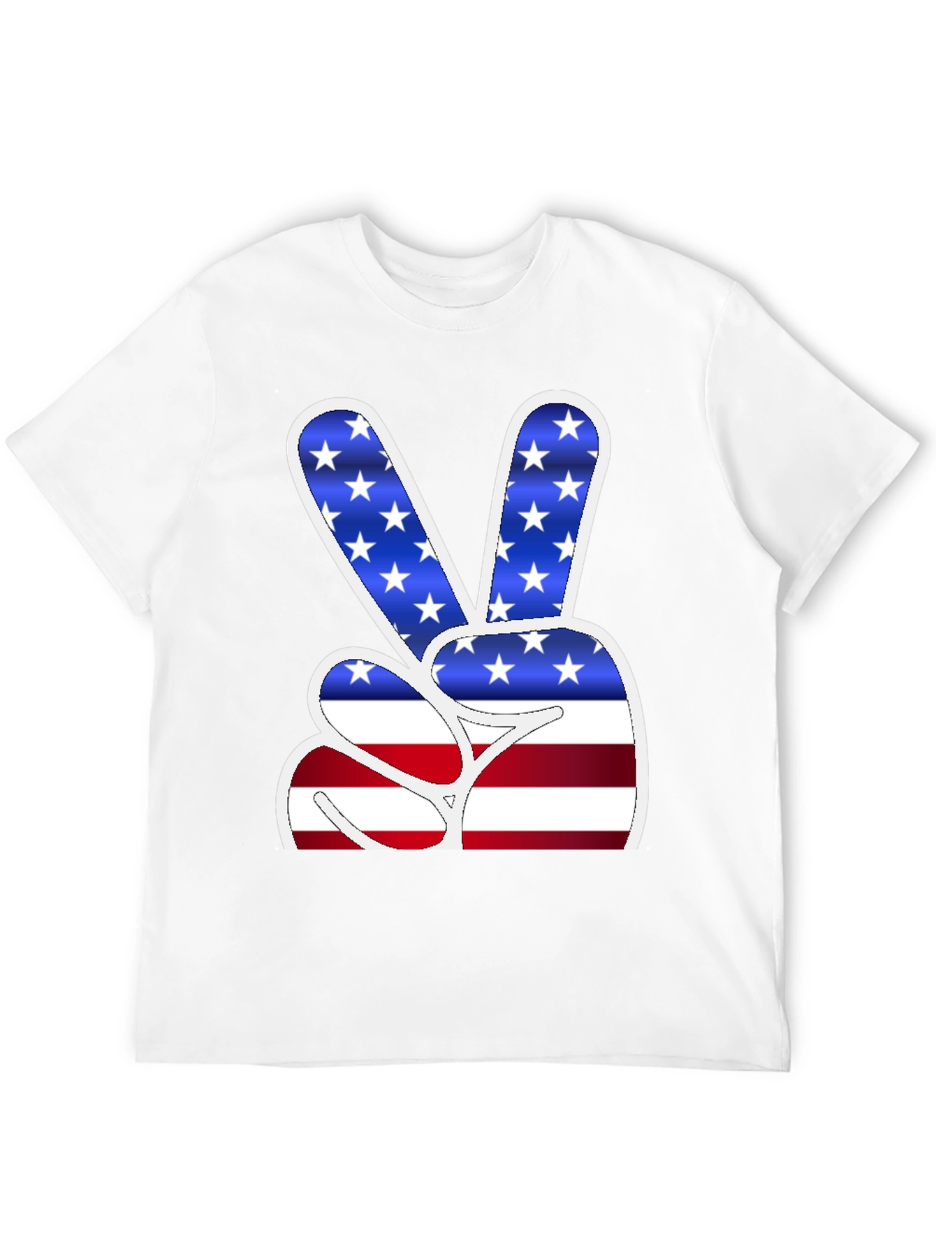 Peace Sign USA Flag T-Shirt