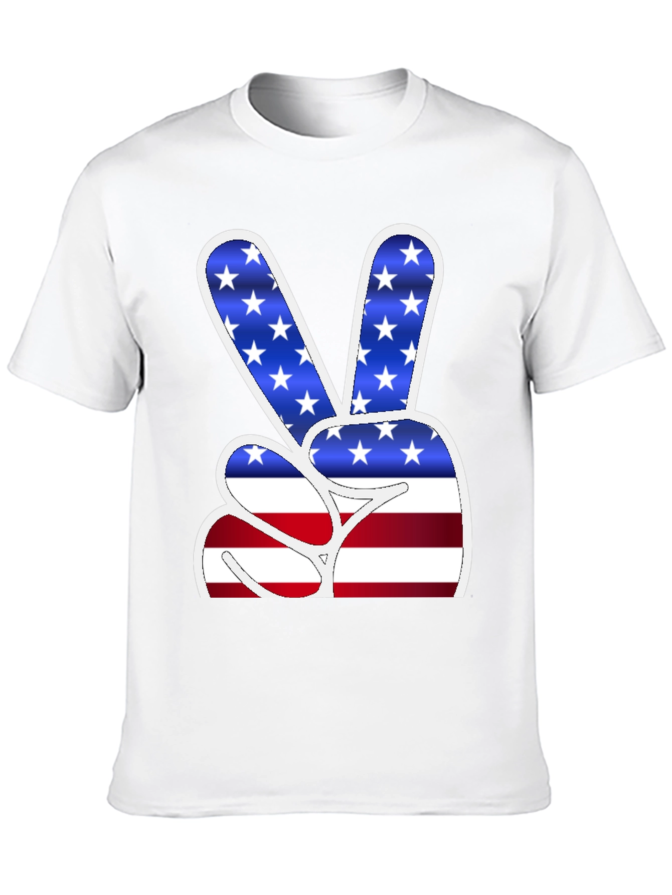 Peace Sign USA Flag T-Shirt