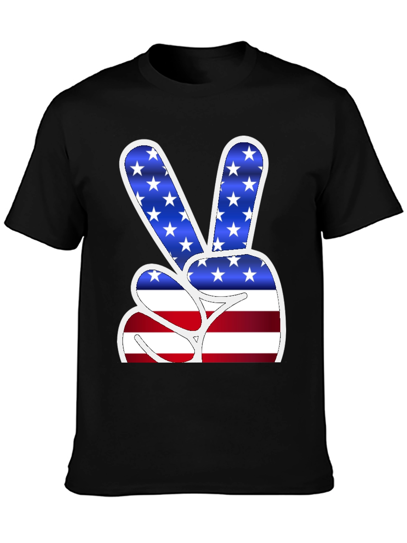 Peace Sign USA Flag T-Shirt