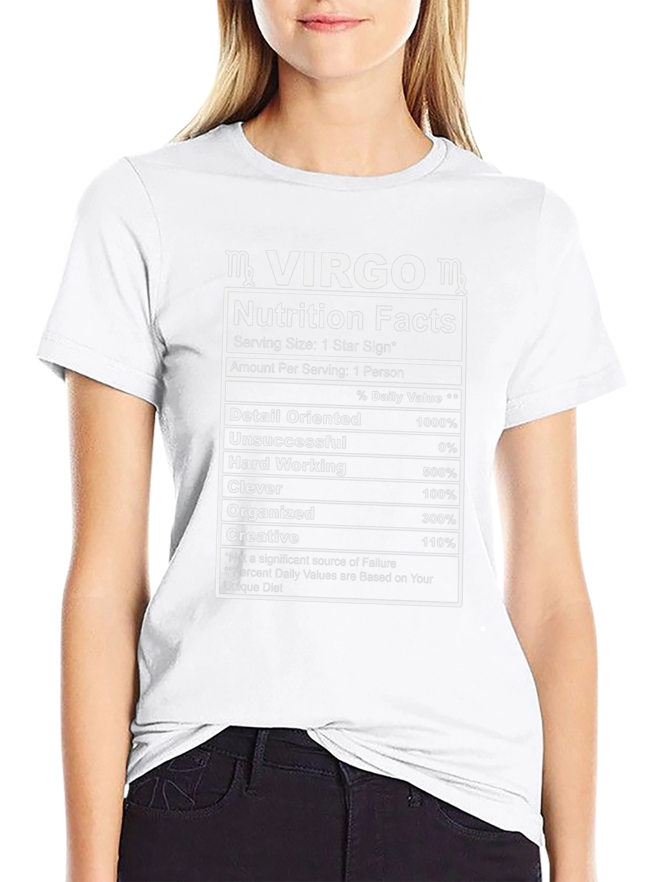 Virgo Nutrition Facts Graphic T-Shirt