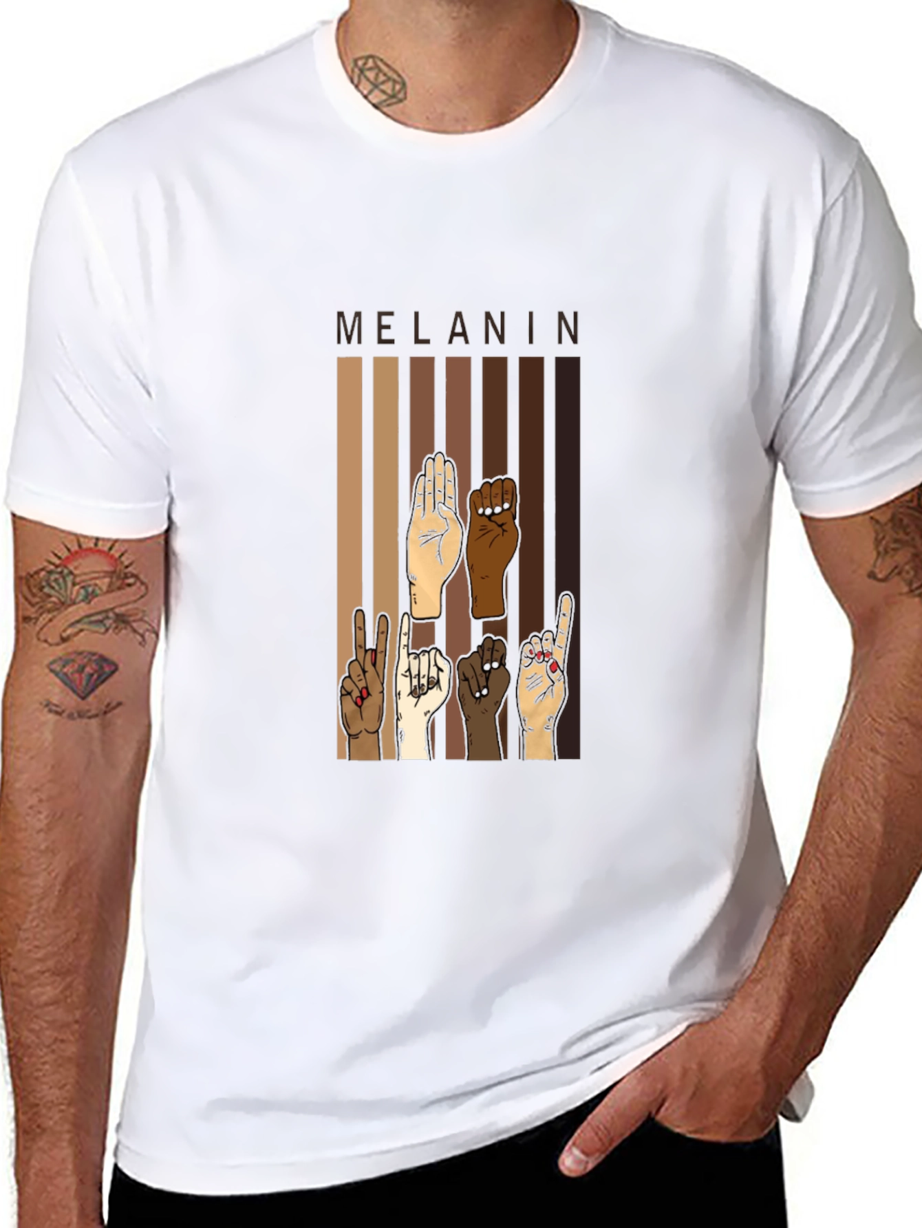 Melanin Pride T-Shirt - Black Power Fist Tee