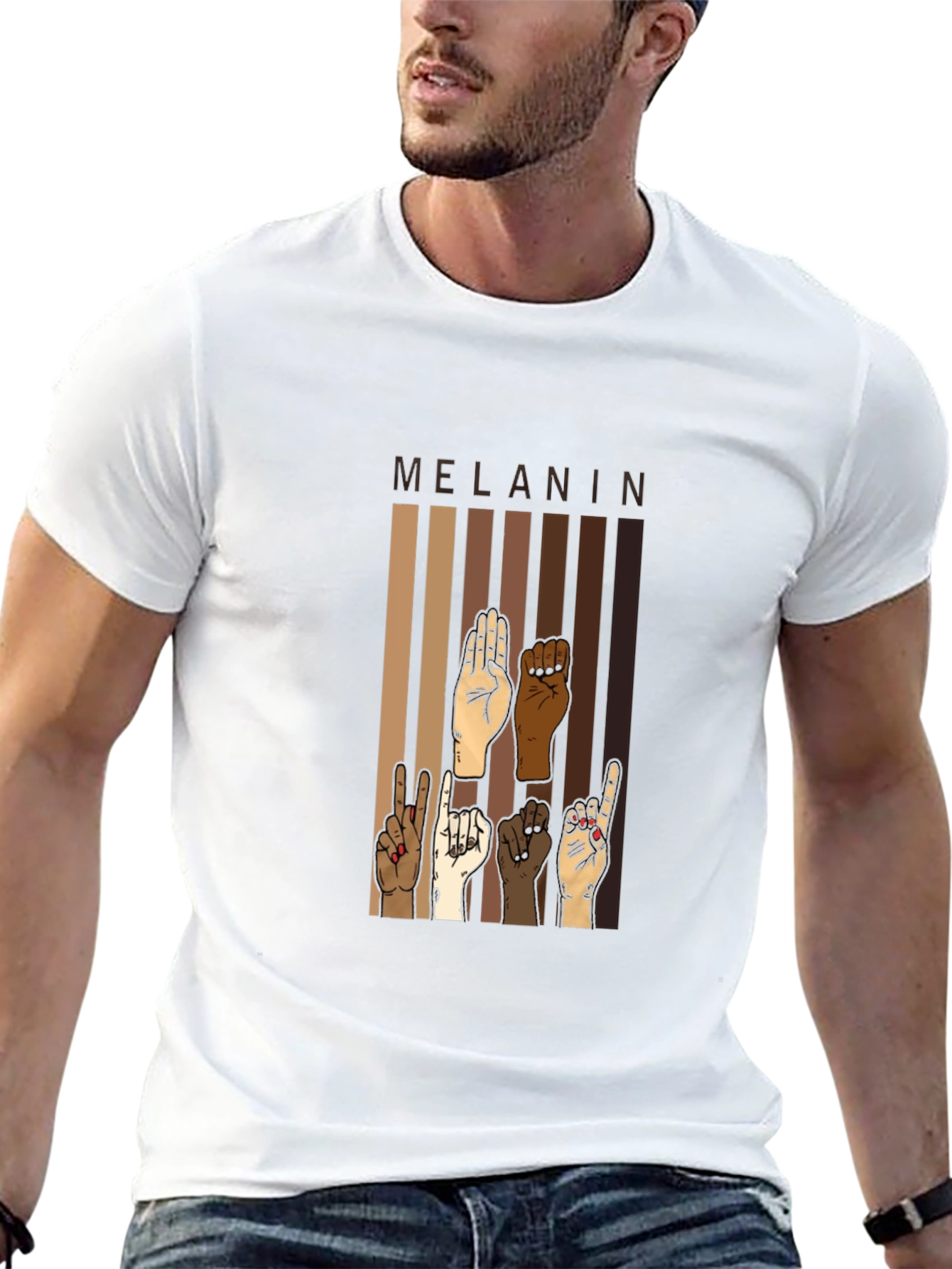 Melanin Pride T-Shirt - Black Power Fist Tee
