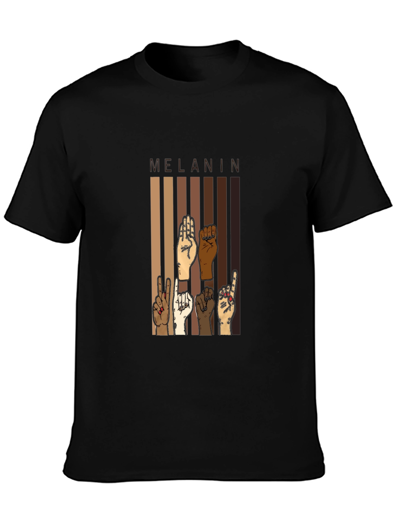 Melanin Pride T-Shirt - Black Power Fist Tee