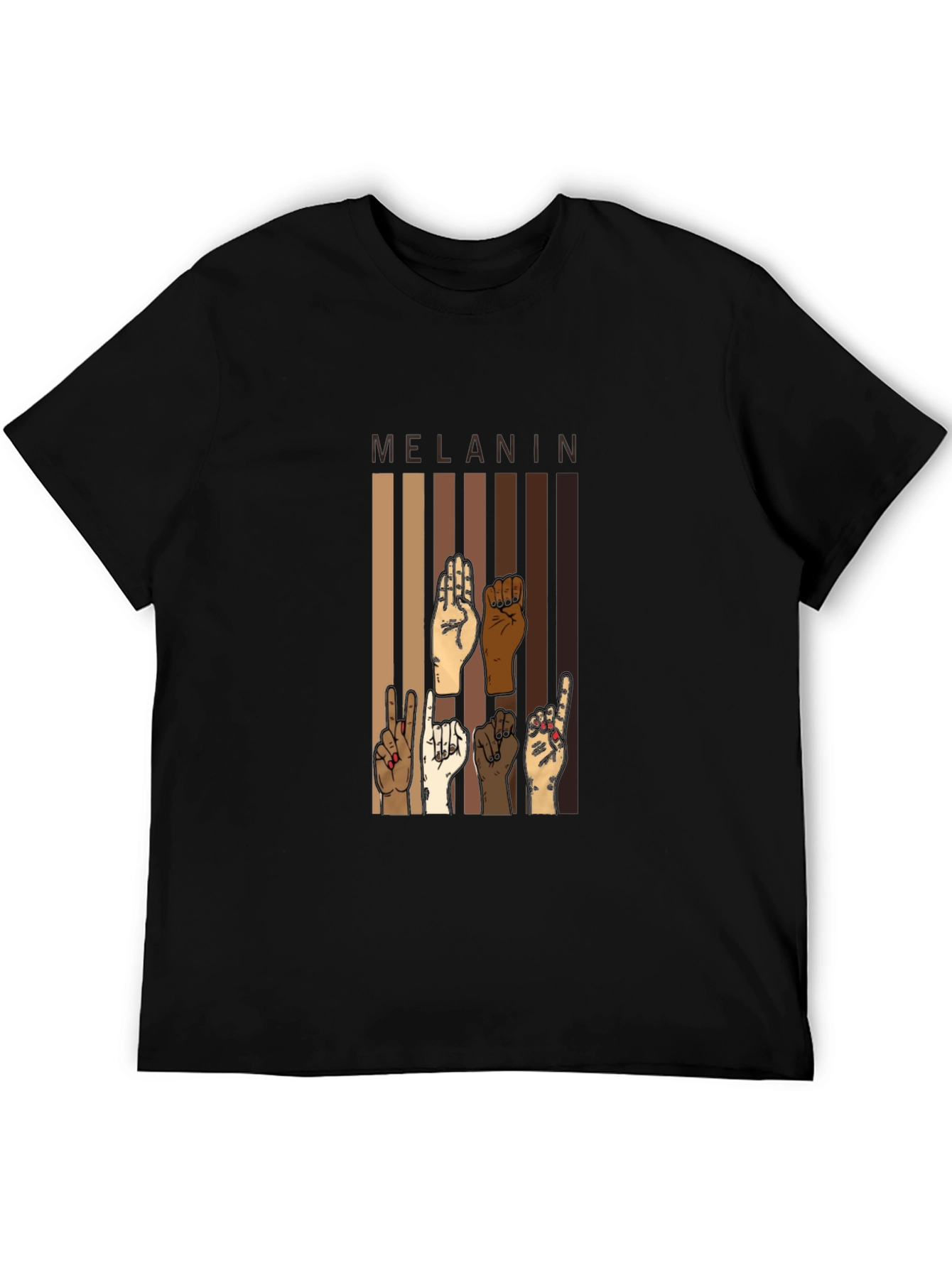 Melanin Pride T-Shirt - Black Power Fist Tee