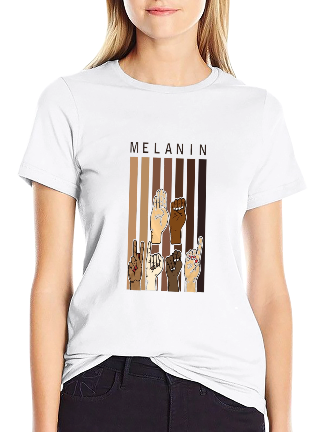 Melanin Pride T-Shirt - Black Power Fist Tee