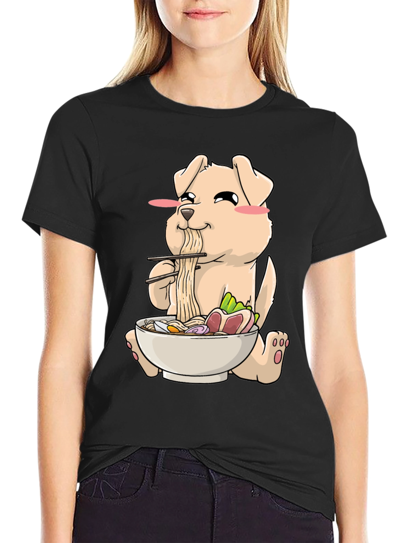 Ramen Dog T-Shirt - Cute Graphic Tee
