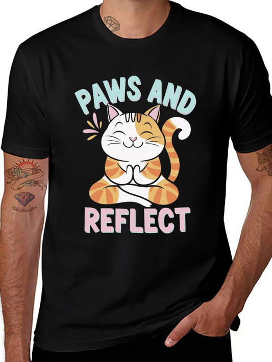 Paws and Reflect Cat T-Shirt