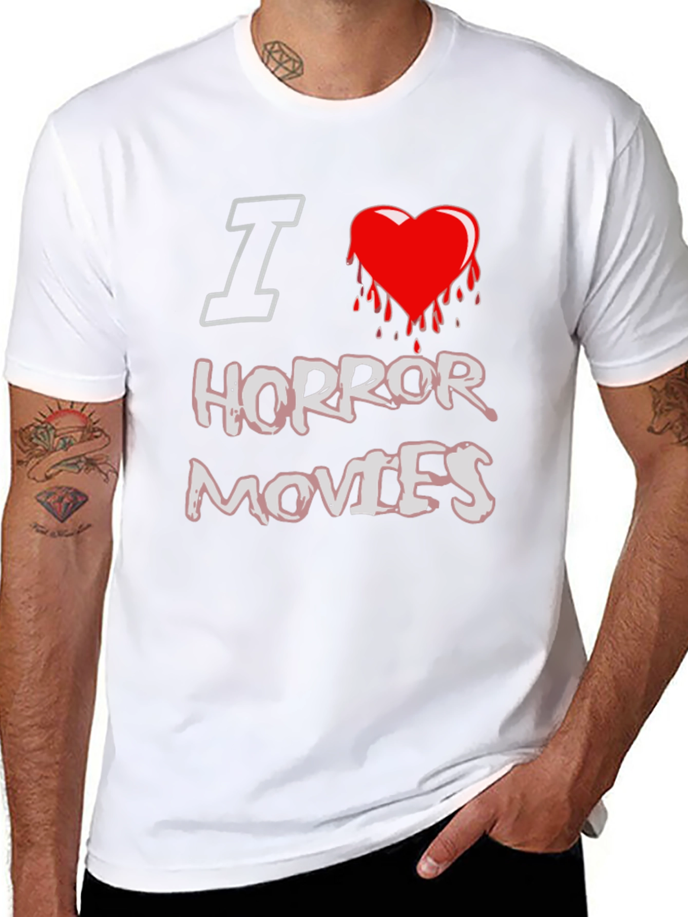 I Love Horror Movies Graphic Tee