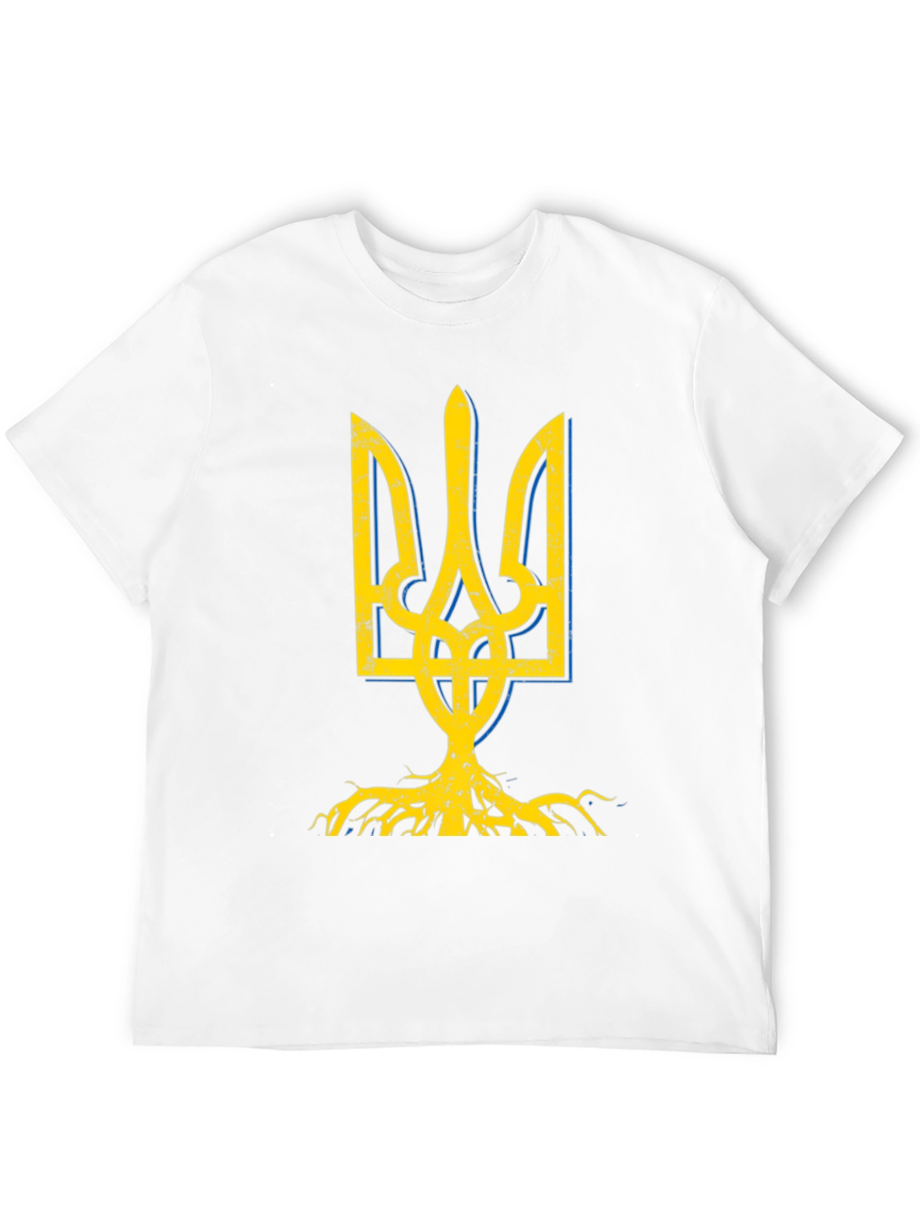 Ukraine Trident Roots Graphic Tee - Black