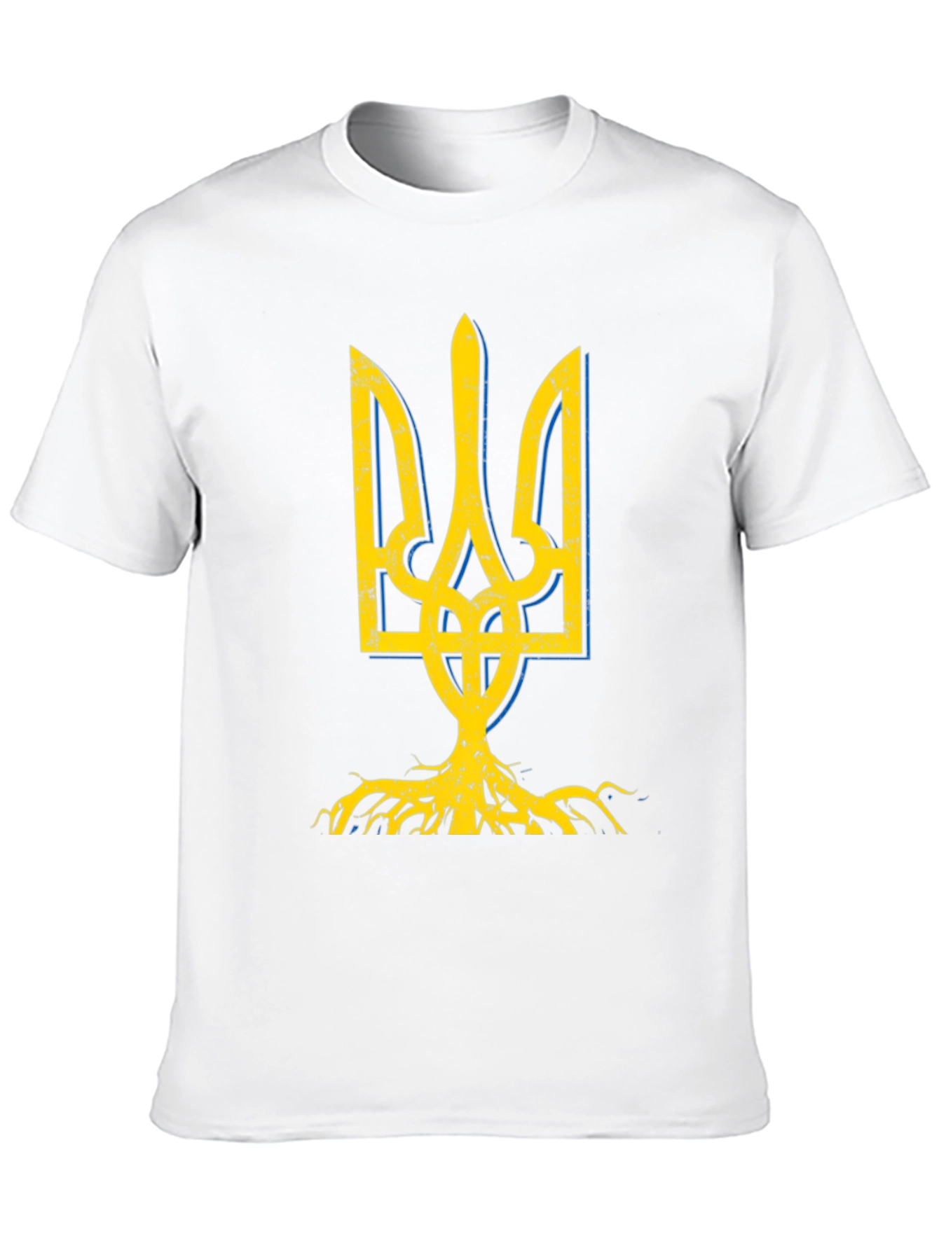 Ukraine Trident Roots Graphic Tee - Black