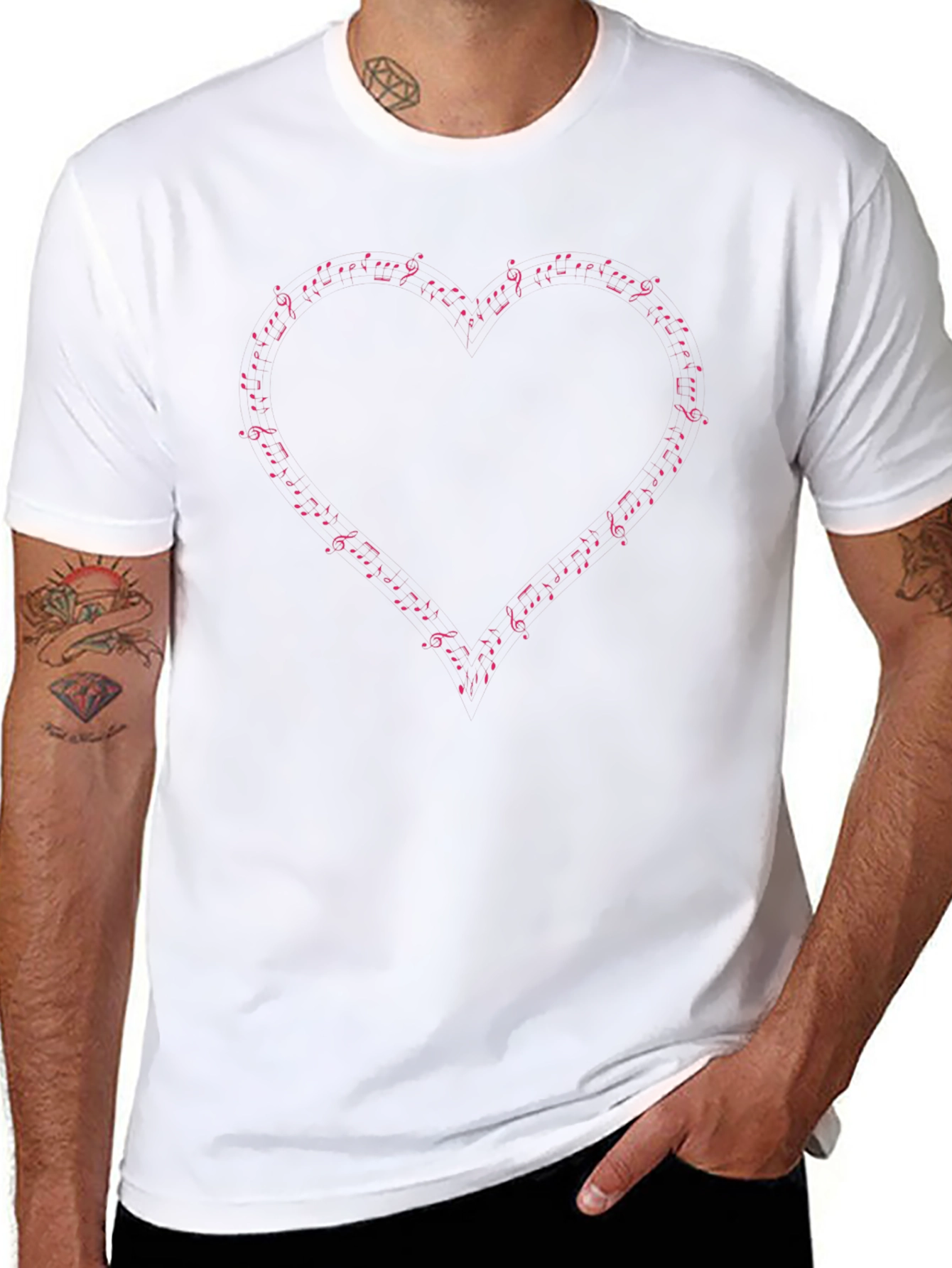 Musical Heart Graphic Tee
