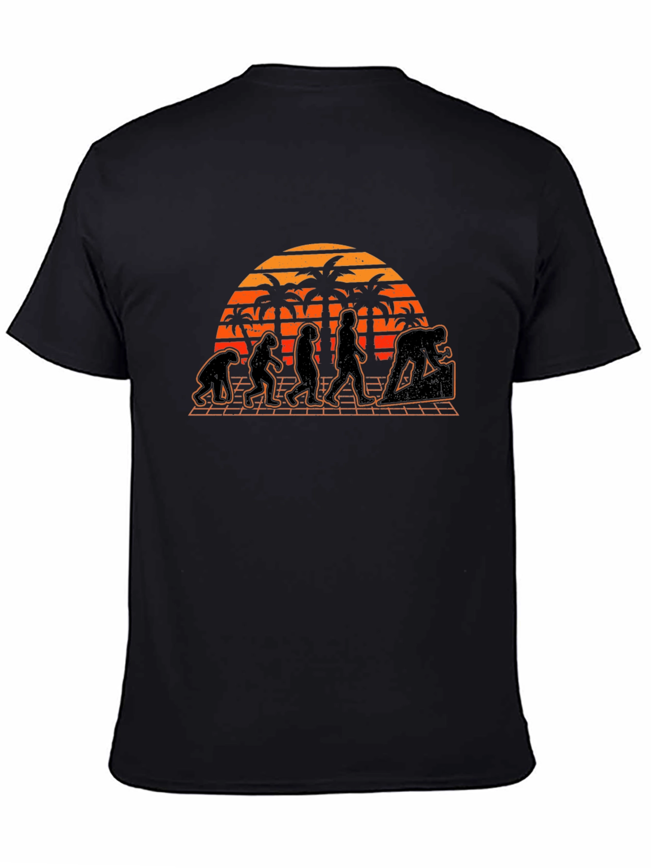 Evolution Graphic T-Shirt - Beach Sunset Design