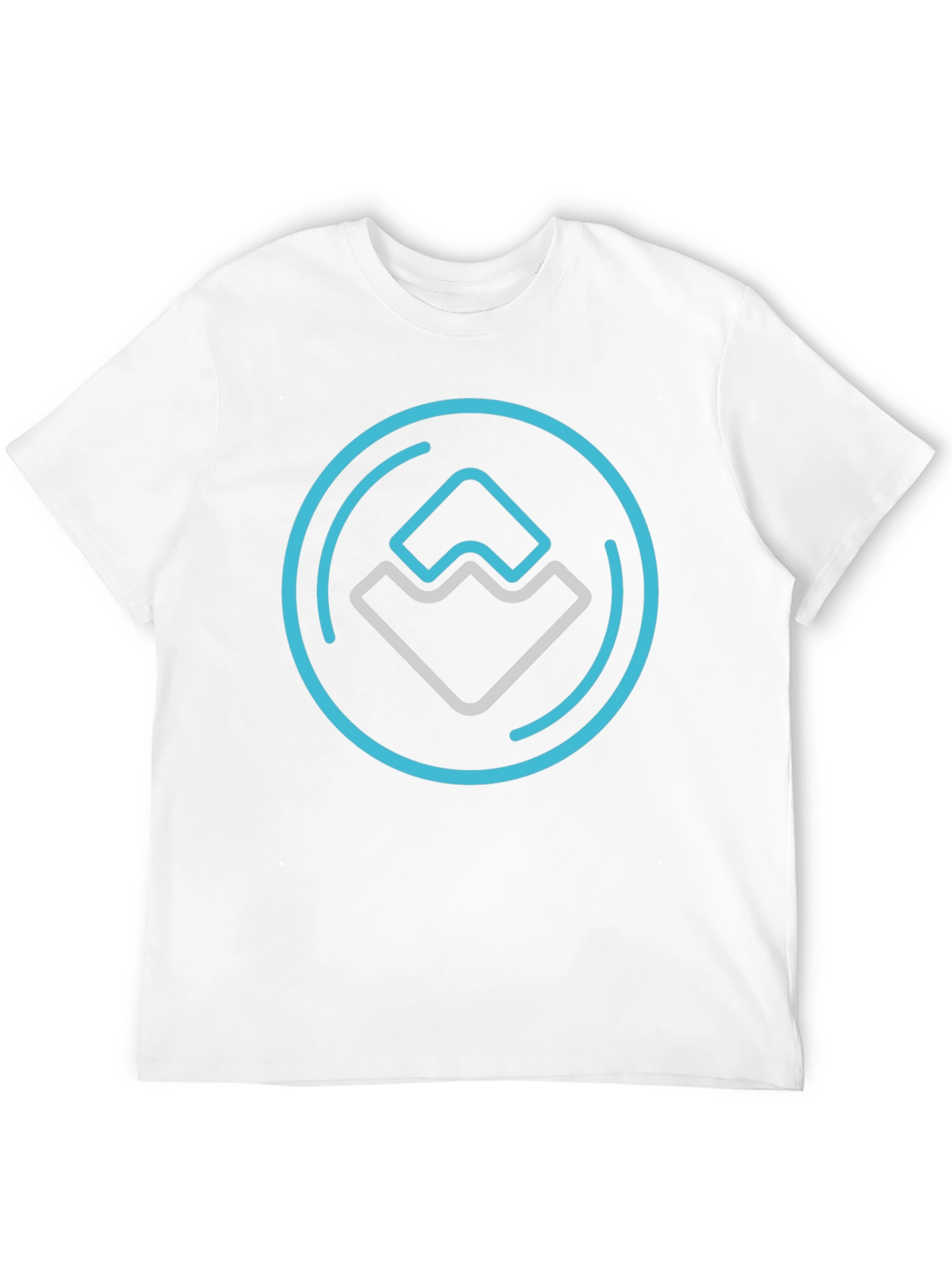 Modern Graphic Print Black T-Shirt