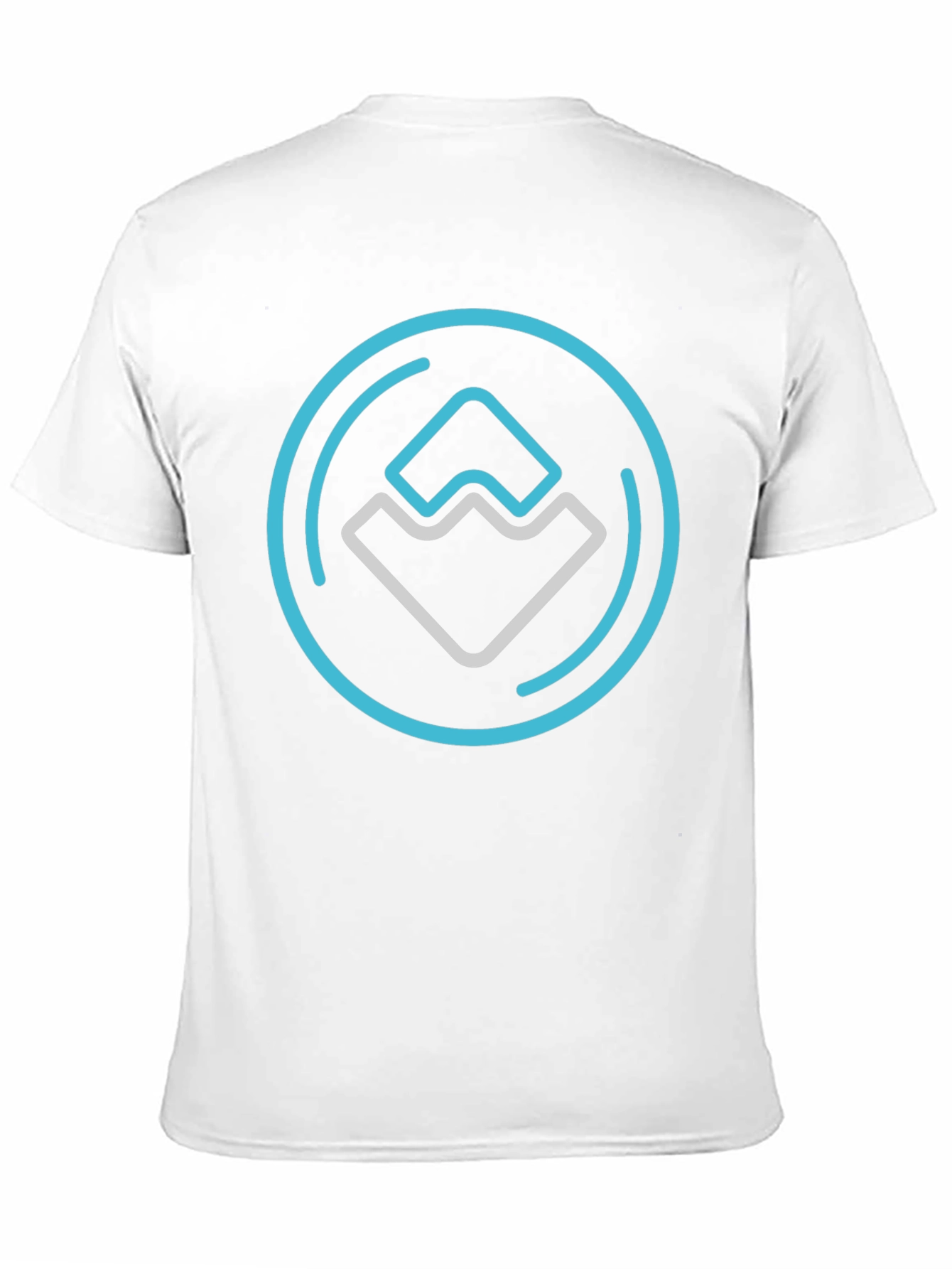 Modern Graphic Print Black T-Shirt