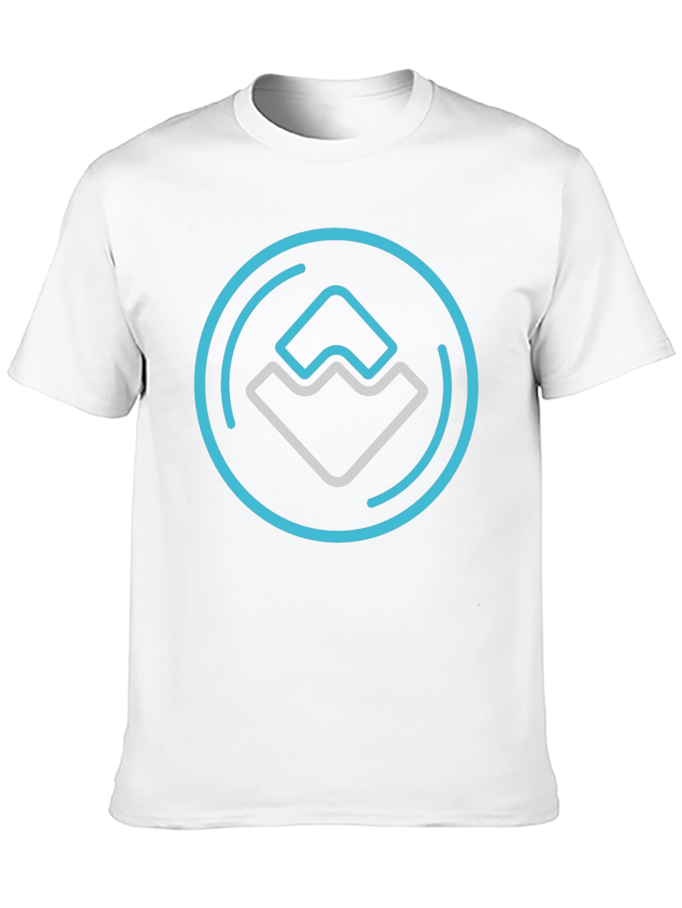 Modern Graphic Print Black T-Shirt