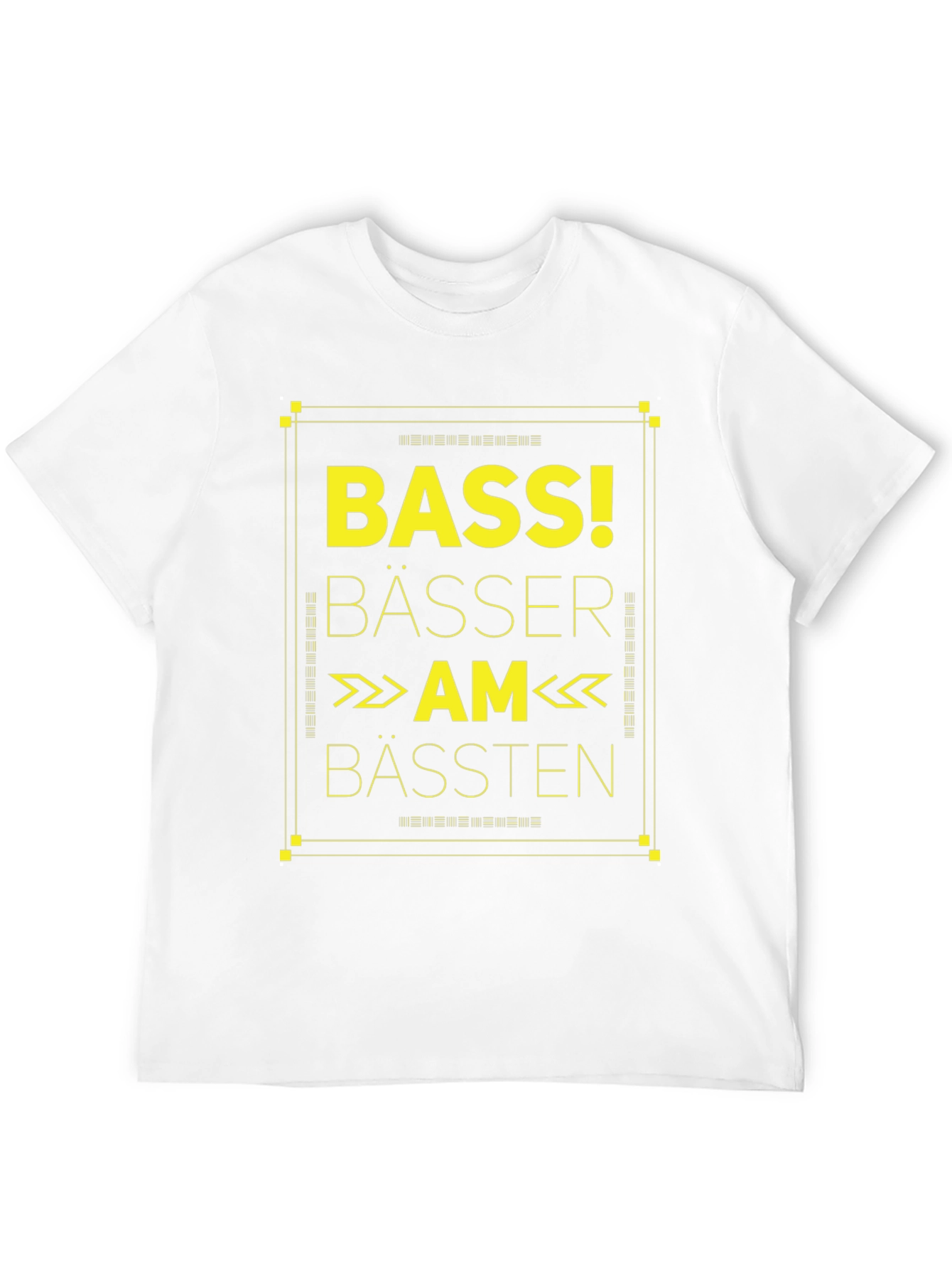 Bass! Bässer Am Bässten Black T-Shirt