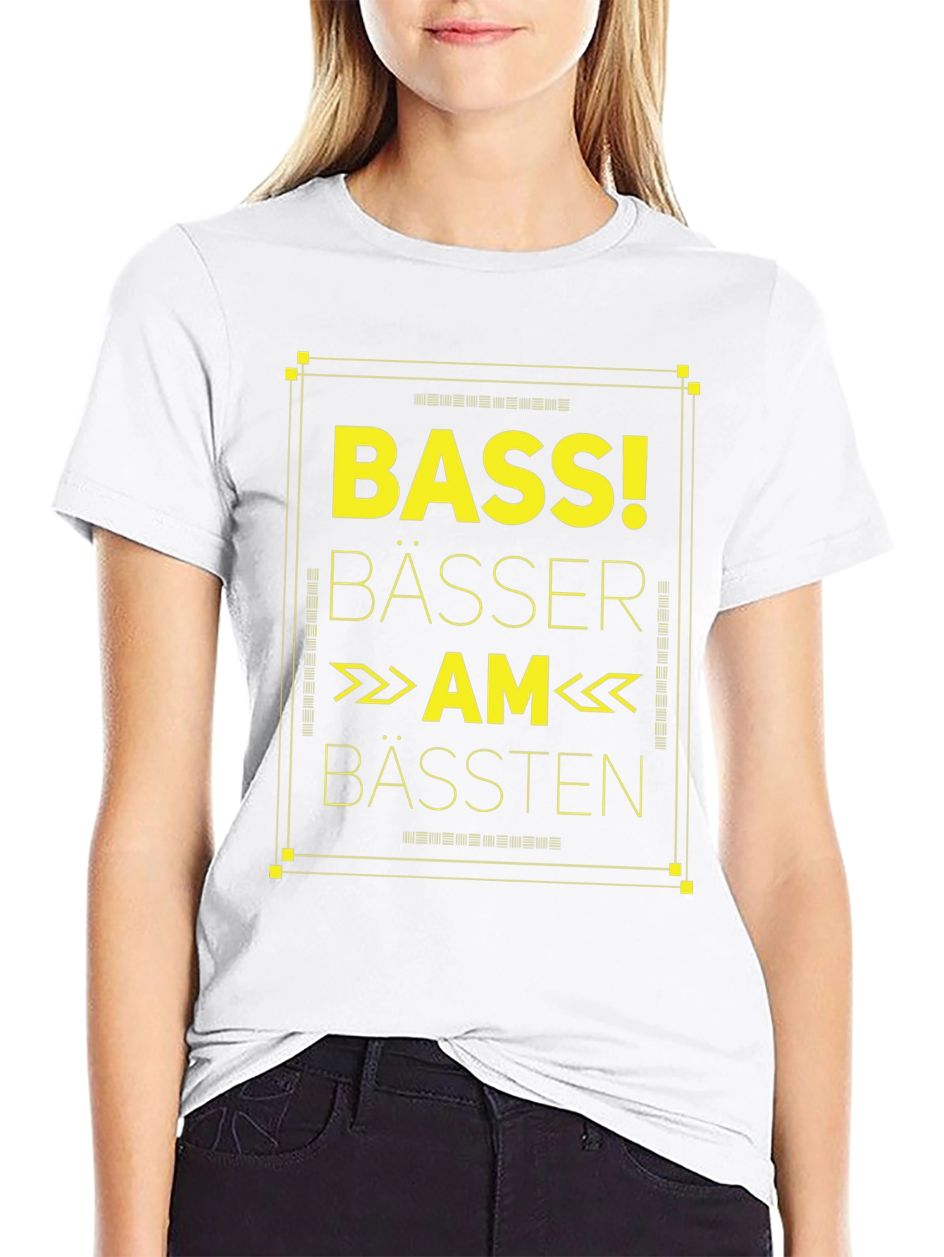 Bass! Bässer Am Bässten Black T-Shirt
