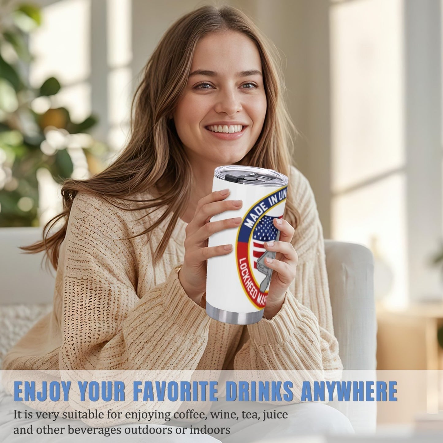 Daily Use Insulated Stainless Steel Tumbler - Stylish Graphic Print Cup