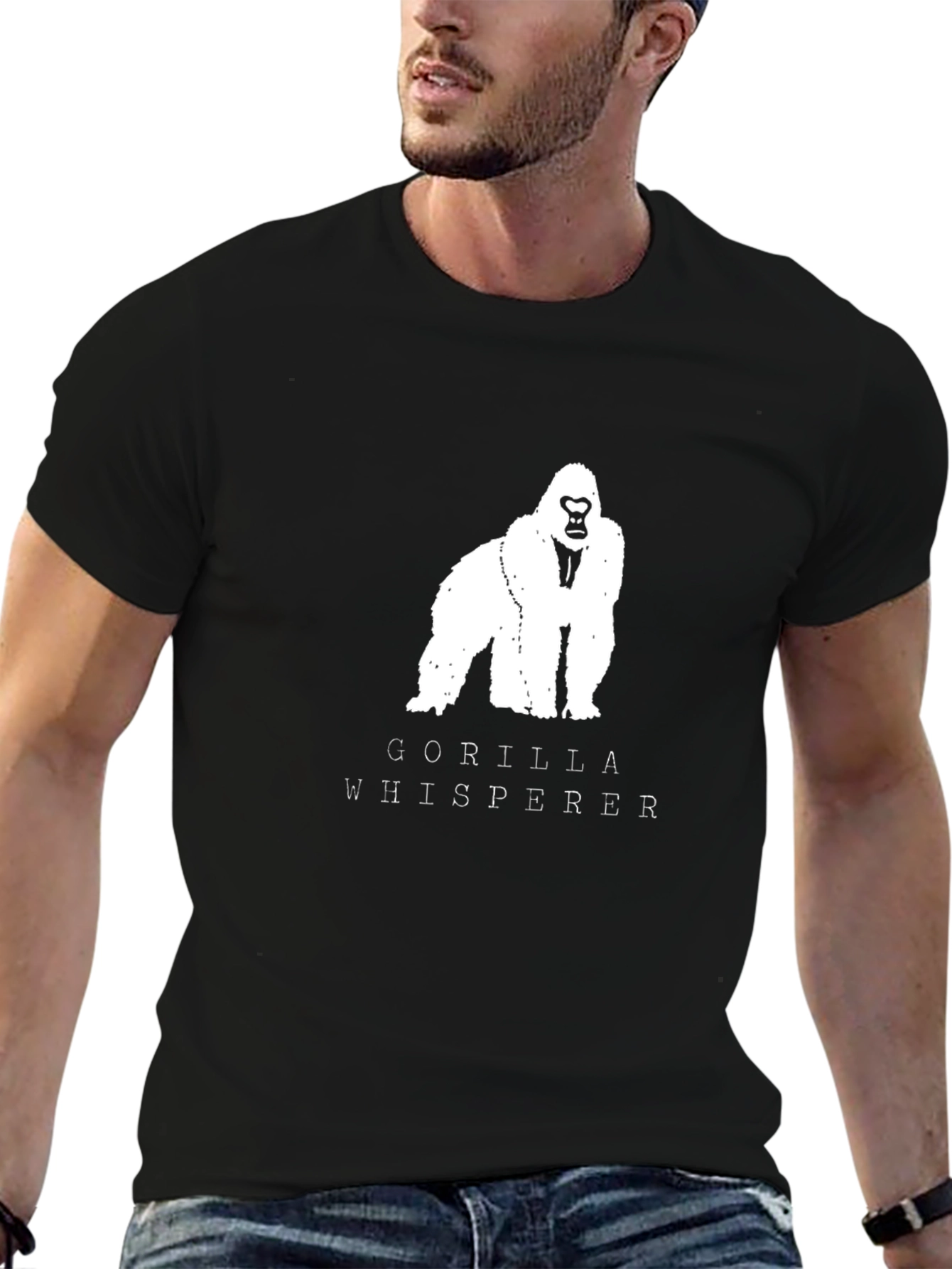Gorilla Whisperer Graphic T-Shirt - Cool Ape Tee