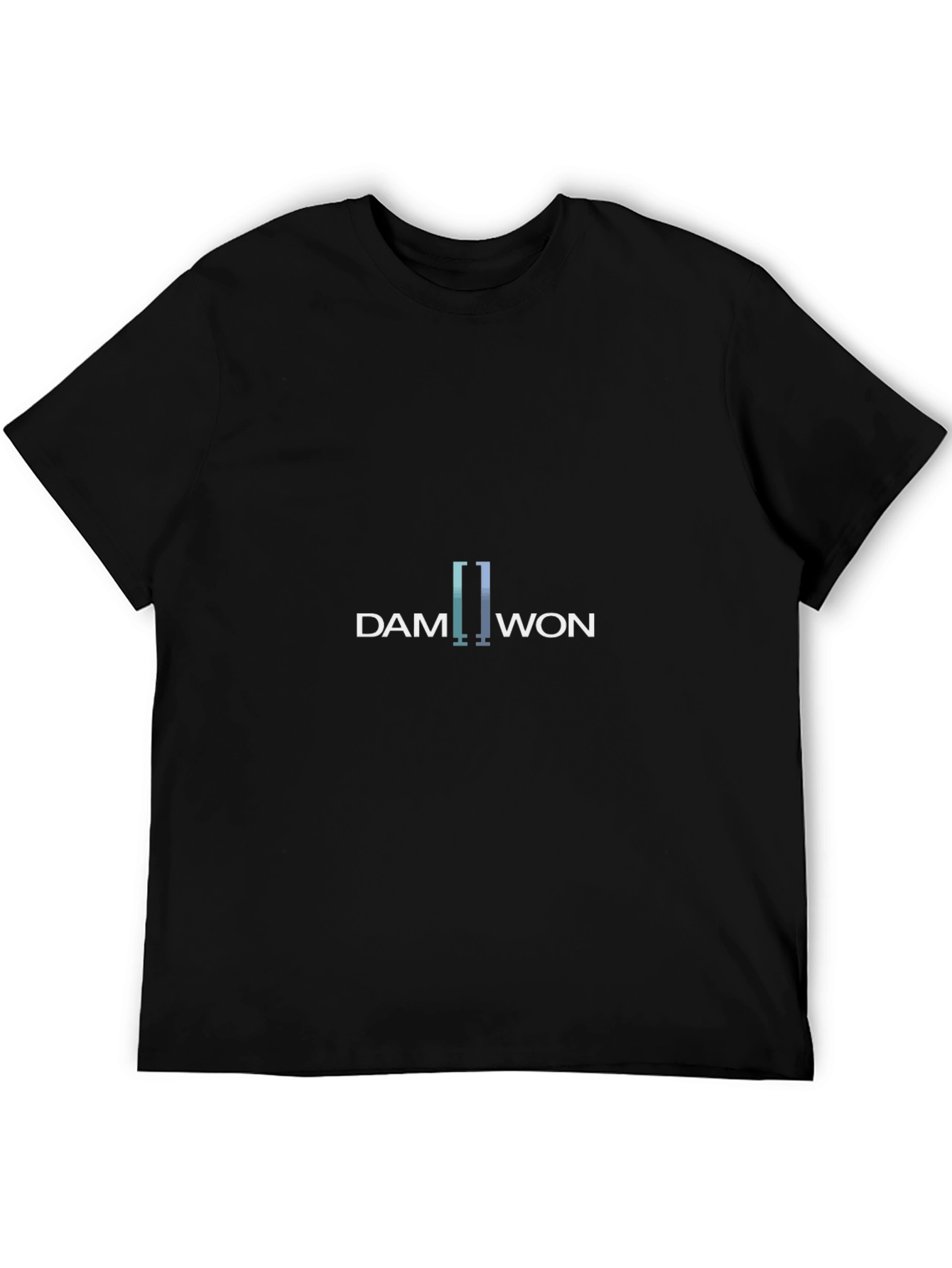 DAMWON Graphic Tee - Sleek Black Cotton Blend T-Shirt
