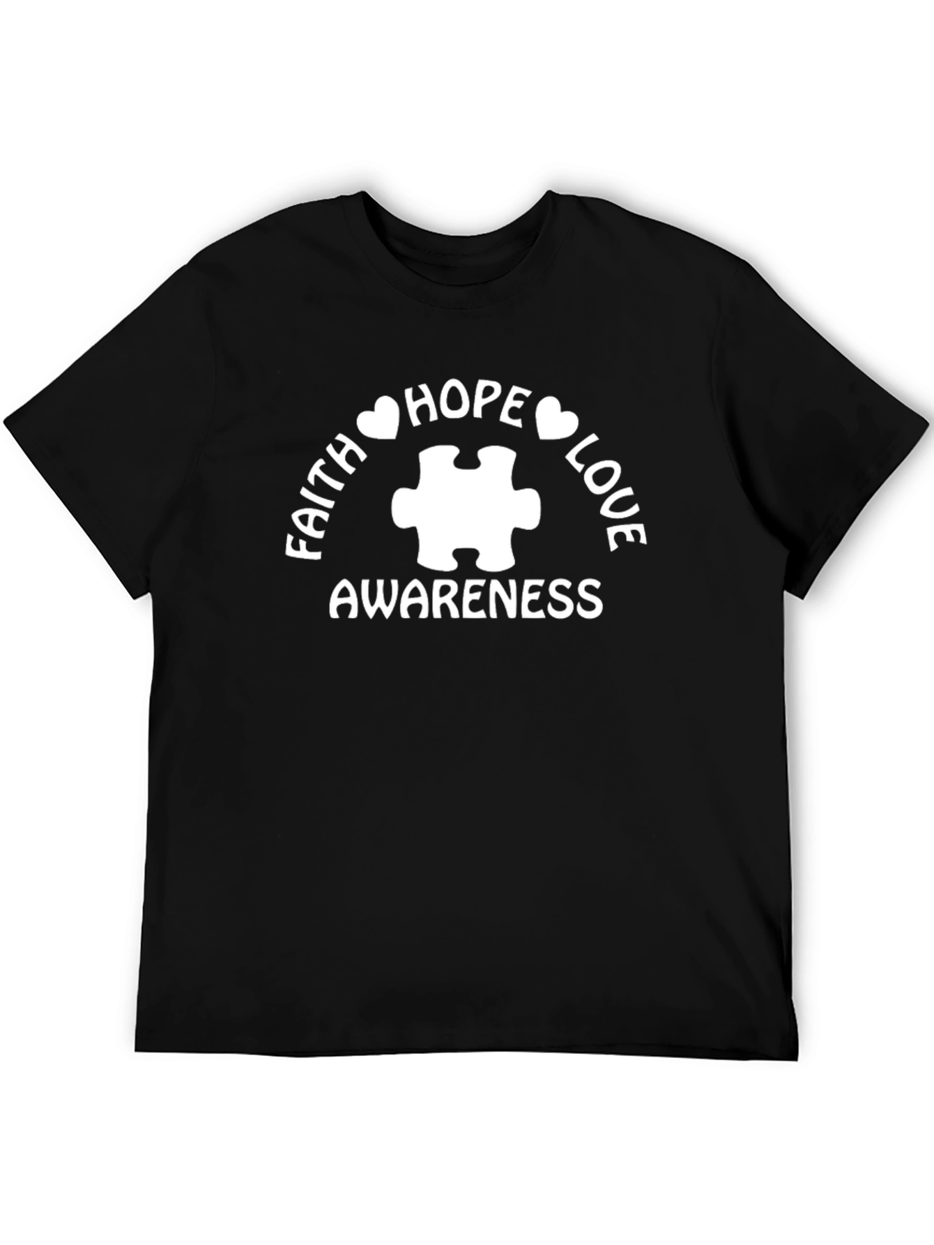 Faith Hope Love Autism Awareness T-Shirt