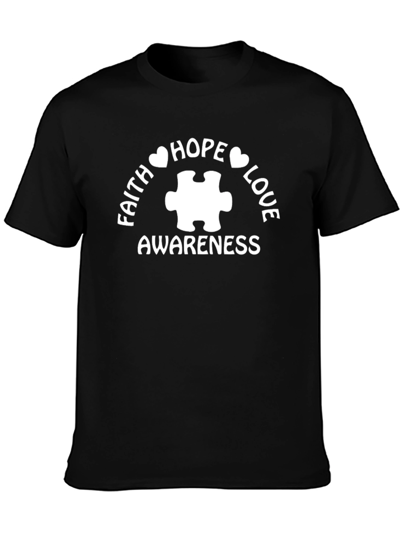 Faith Hope Love Autism Awareness T-Shirt