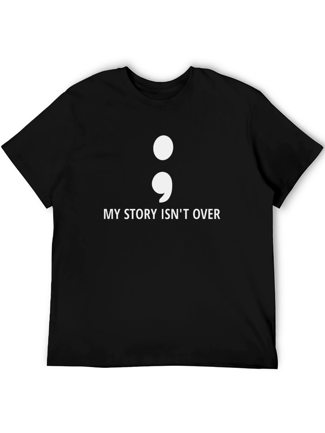 Semicolon Story T-Shirt - Mental Health Awareness Tee