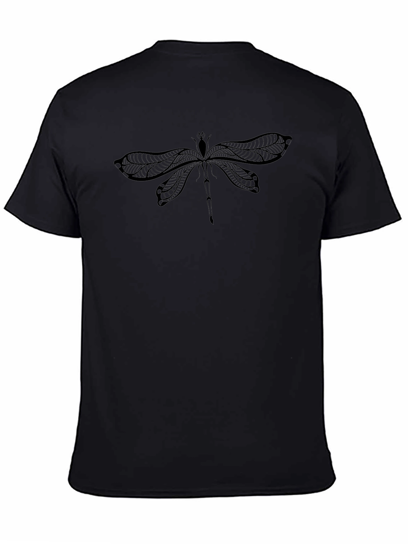 Dragonfly Graphic Black T-Shirt