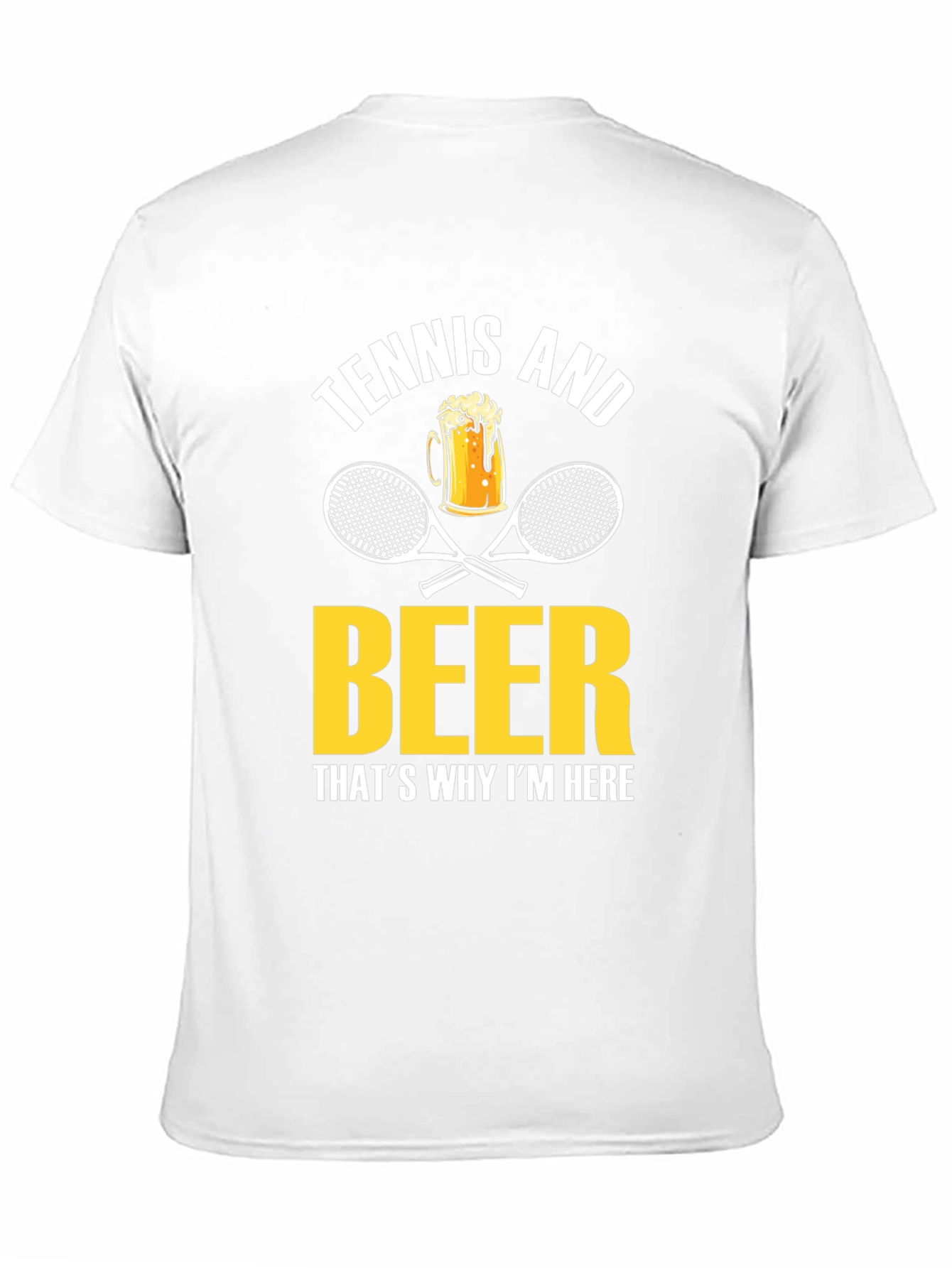Tennis and Beer Graphic T-Shirt