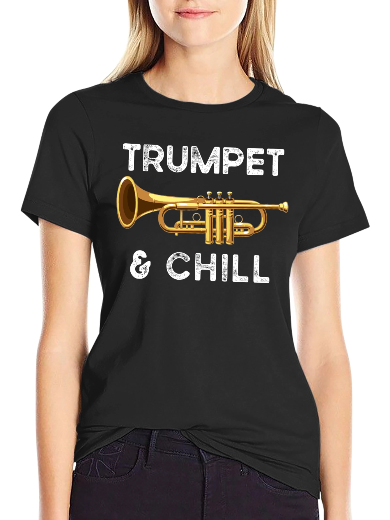 Trumpet & Chill Graphic T-Shirt - Musician Tee