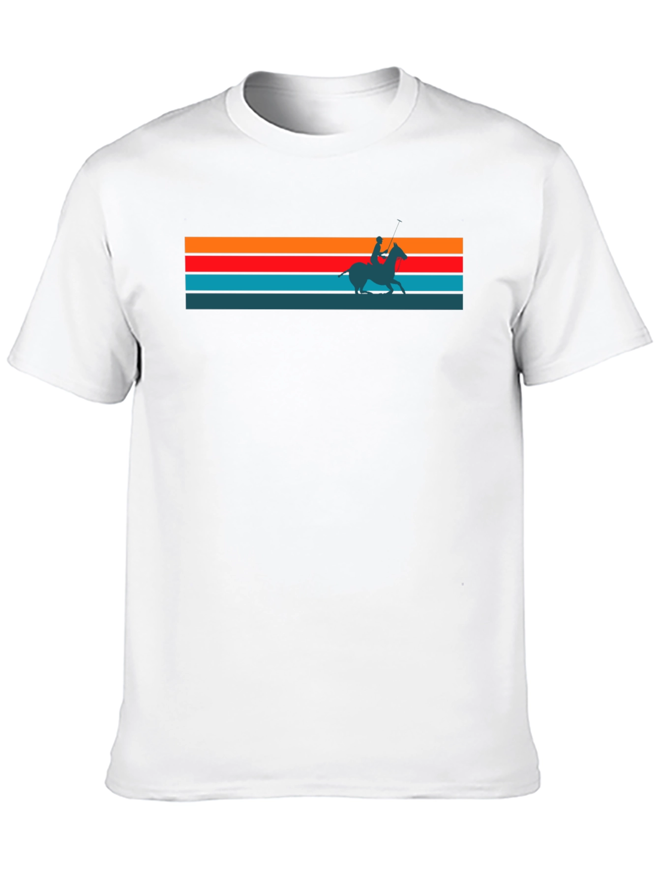 Retro Sunset Horse Rider Graphic Tee