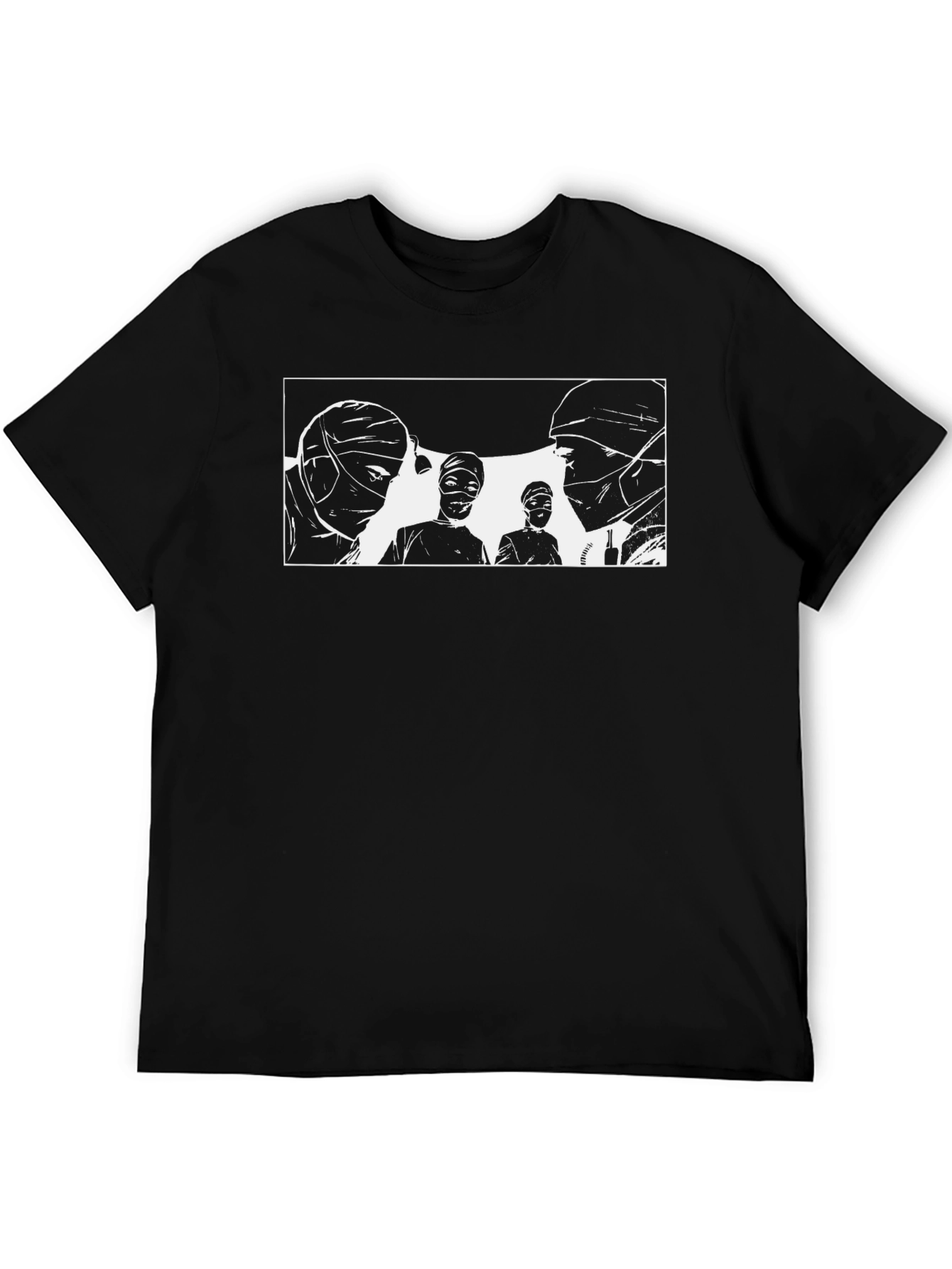 Surgeons Graphic T-Shirt - Black Cotton Crew Neck Tee