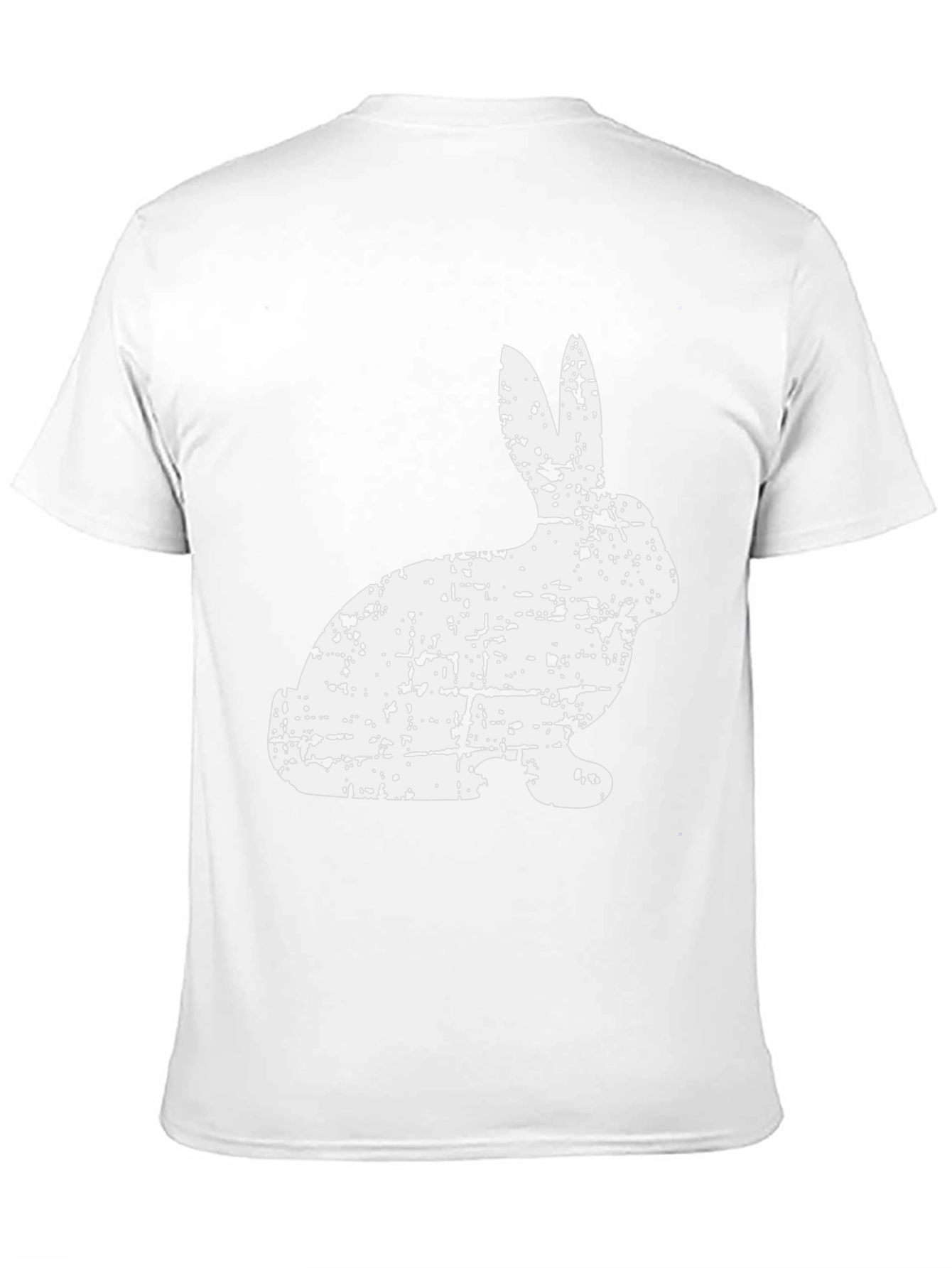 Distressed Bunny Graphic Tee - Black