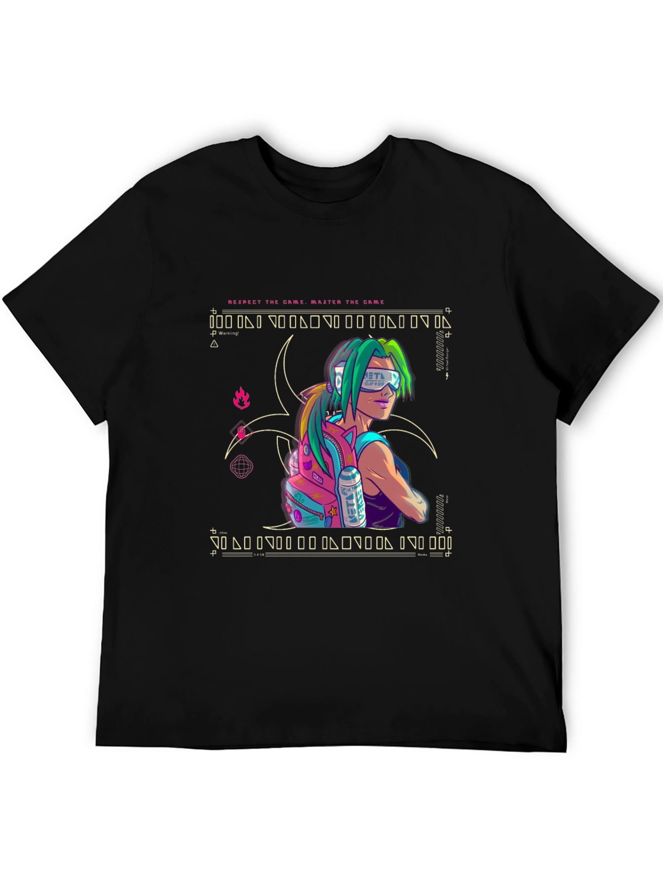 Cyberpunk Style Graphic T-Shirt