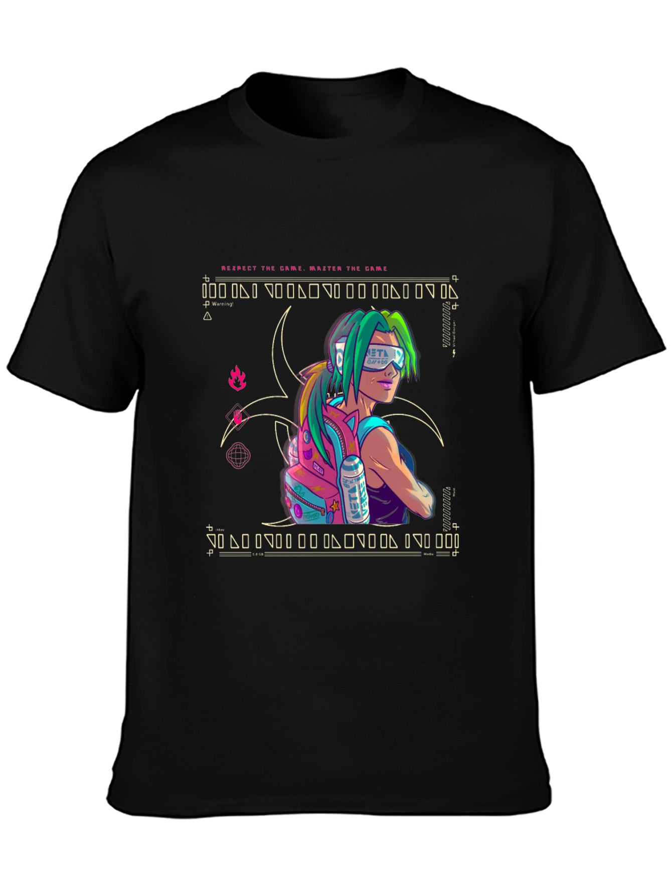 Cyberpunk Style Graphic T-Shirt