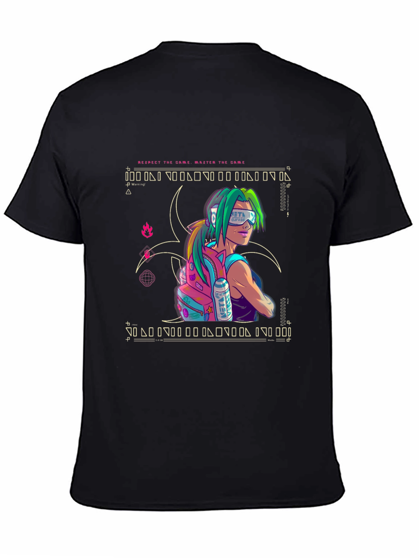 Cyberpunk Style Graphic T-Shirt