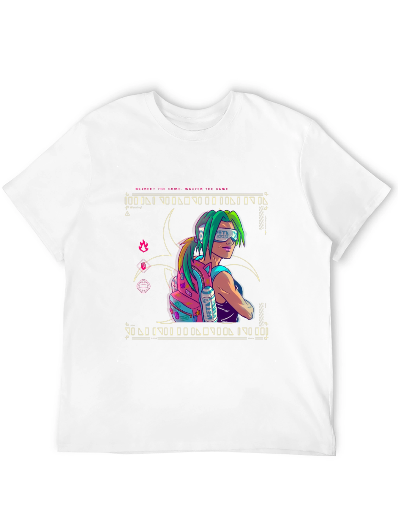 Cyberpunk Style Graphic T-Shirt