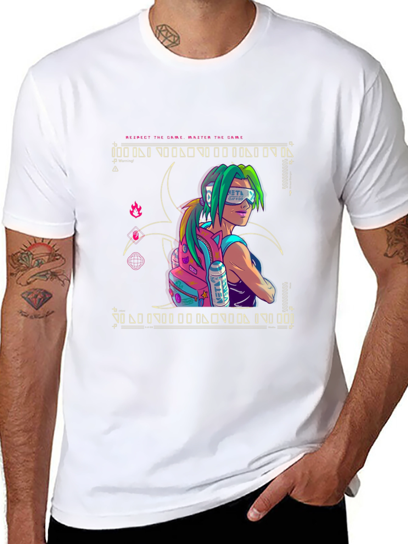 Cyberpunk Style Graphic T-Shirt